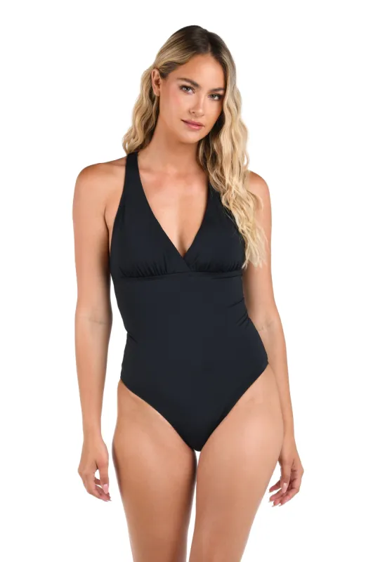 Island Goddess Macrame Back One Piece - FINAL SALE sold by La Blanca