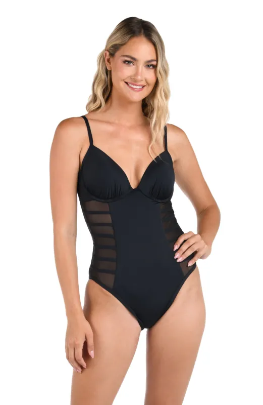 Island Goddess Underwire Mesh One Piece sold by La Blanca