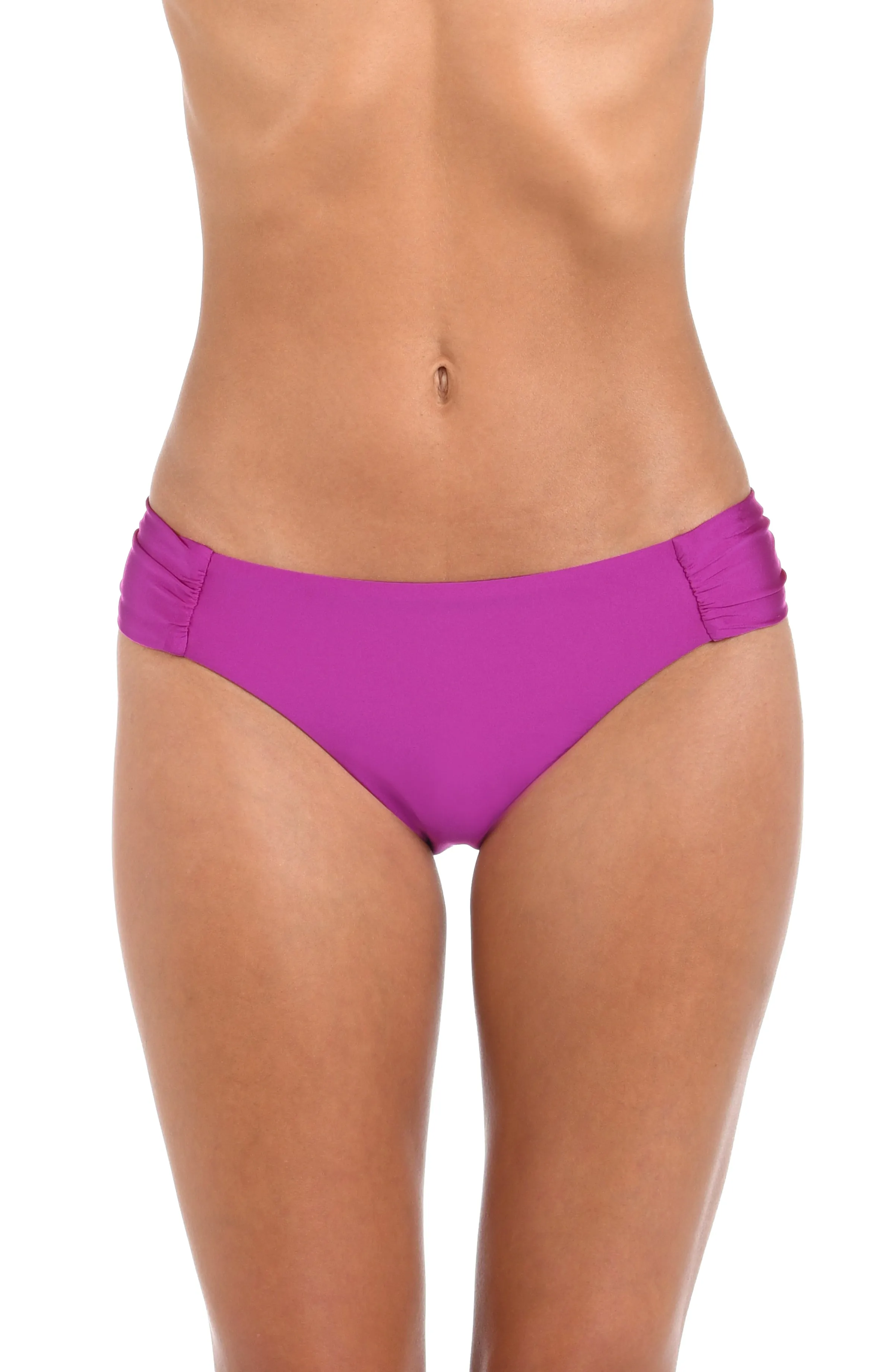 Sunshine 79 Sunshine Solids Side Shirred Hipster Bottom - Bright Violet - FINAL SALE sold by La Blanca