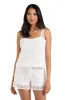 Waverly Covers Over the Shoulder Tank Top - Ivory sold by La Blanca