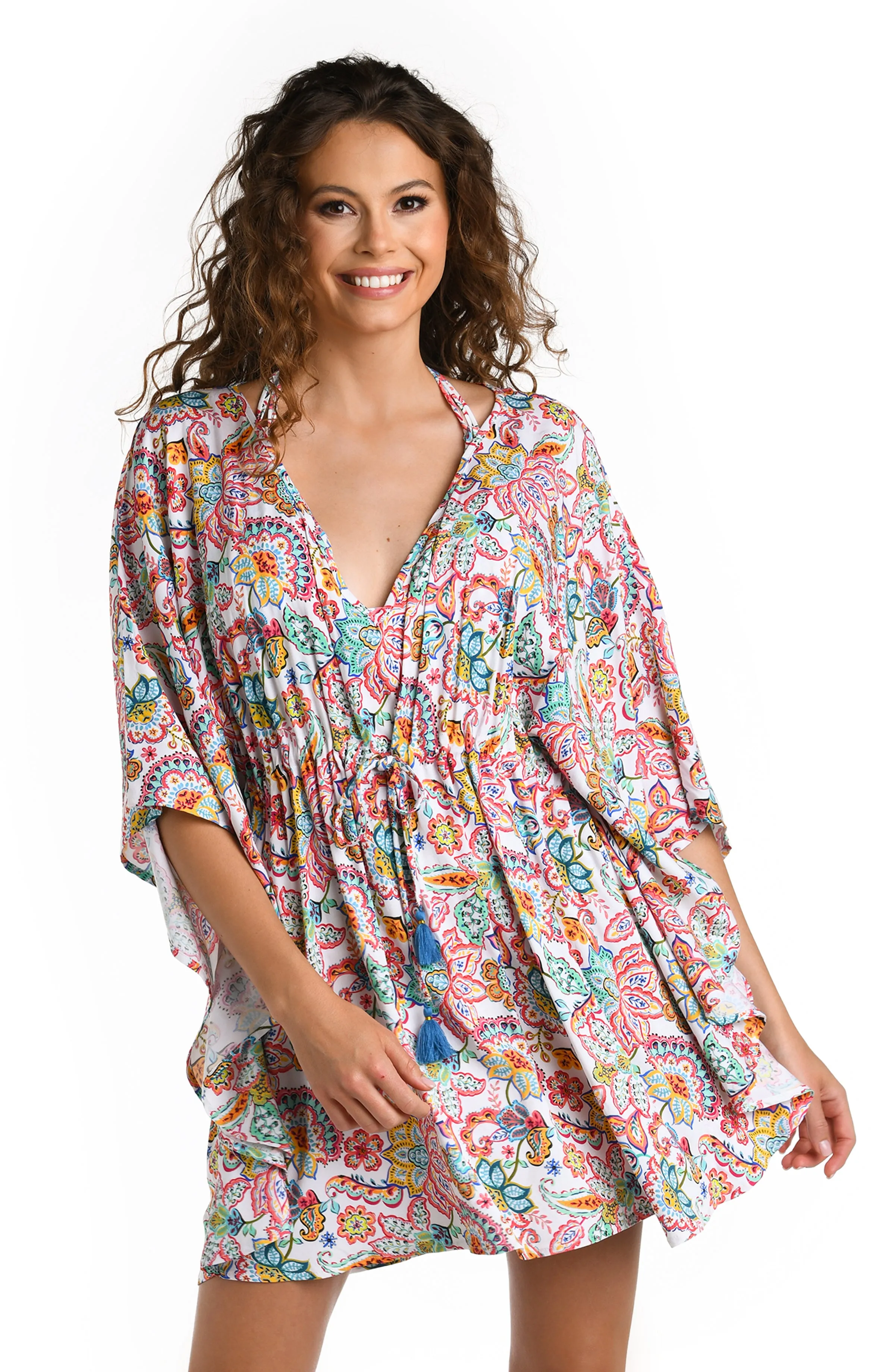 Gypsy Soul V-Neck Caftan Cover Up - FINAL SALE sold by La Blanca