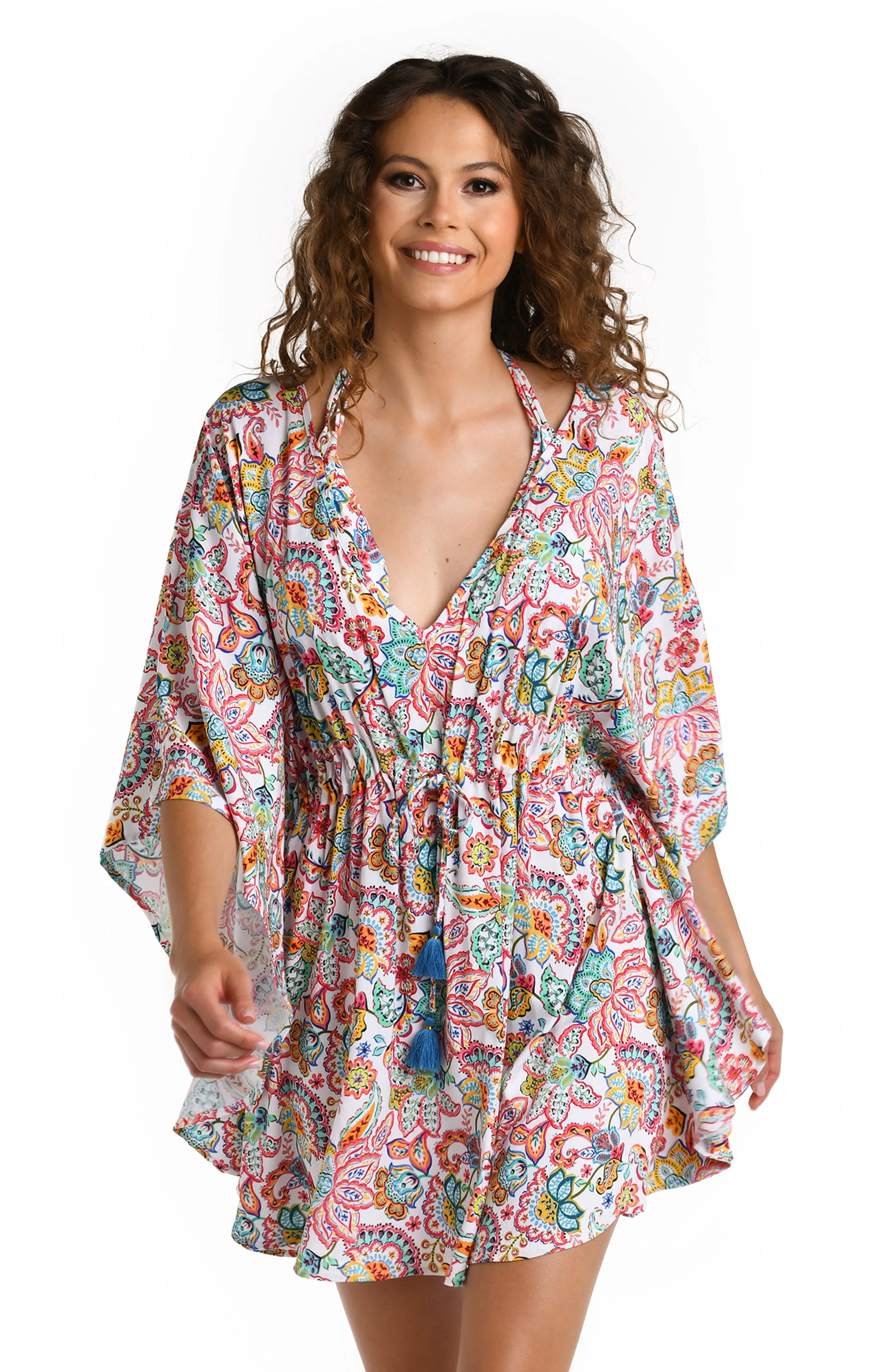 Gypsy Soul V-Neck Caftan Cover Up - FINAL SALE sold by La Blanca product image thumbnail 3