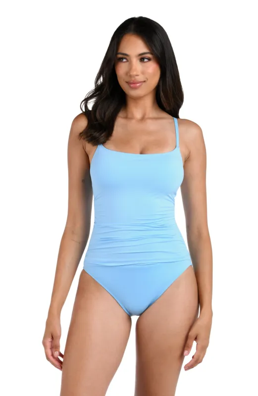 Island Goddess Lingerie One Piece - Crystal Blue sold by La Blanca