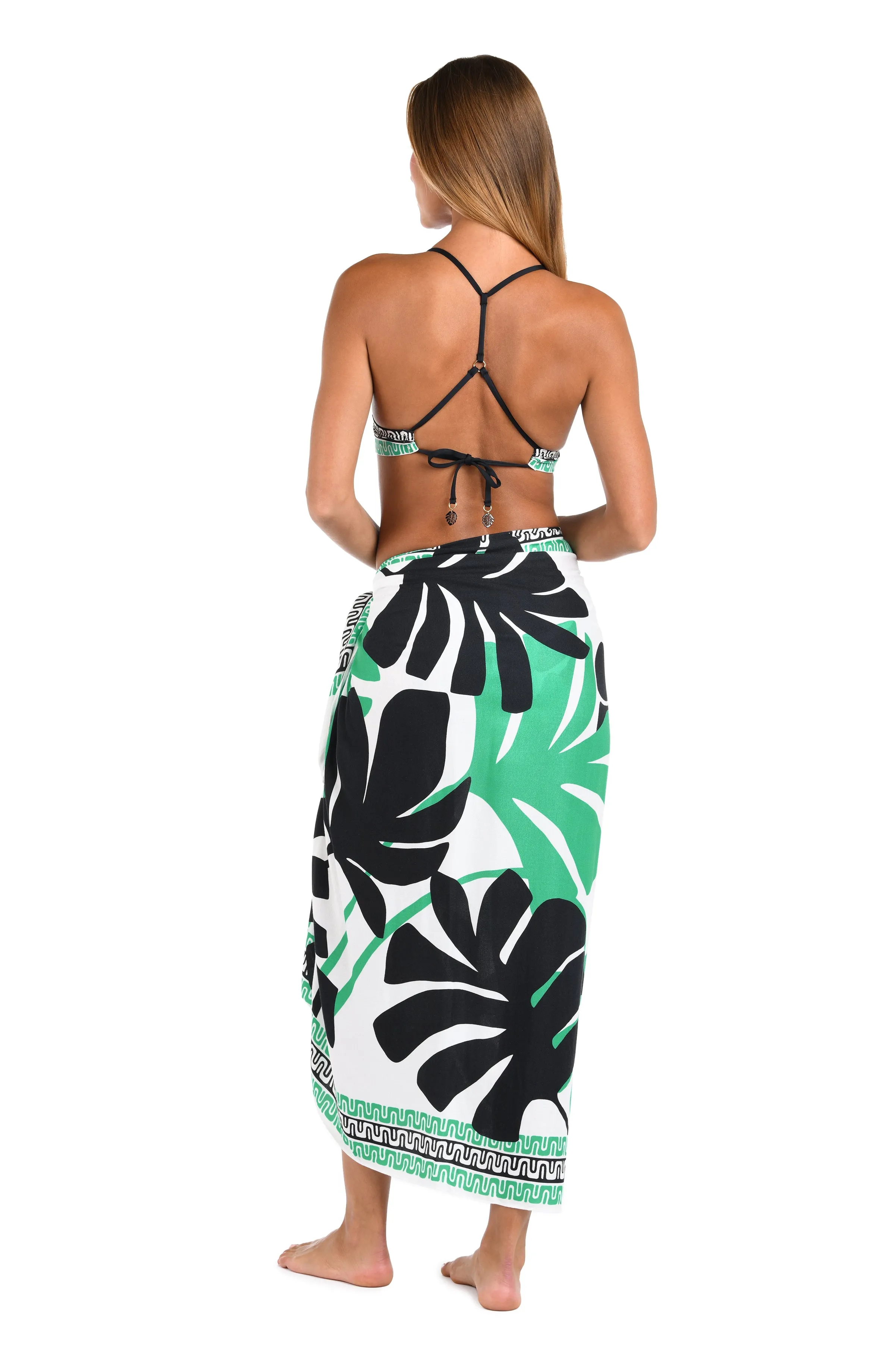Sunshine 79 Monstera Pareo Wrap - FINAL SALE sold by La Blanca product image thumbnail 4
