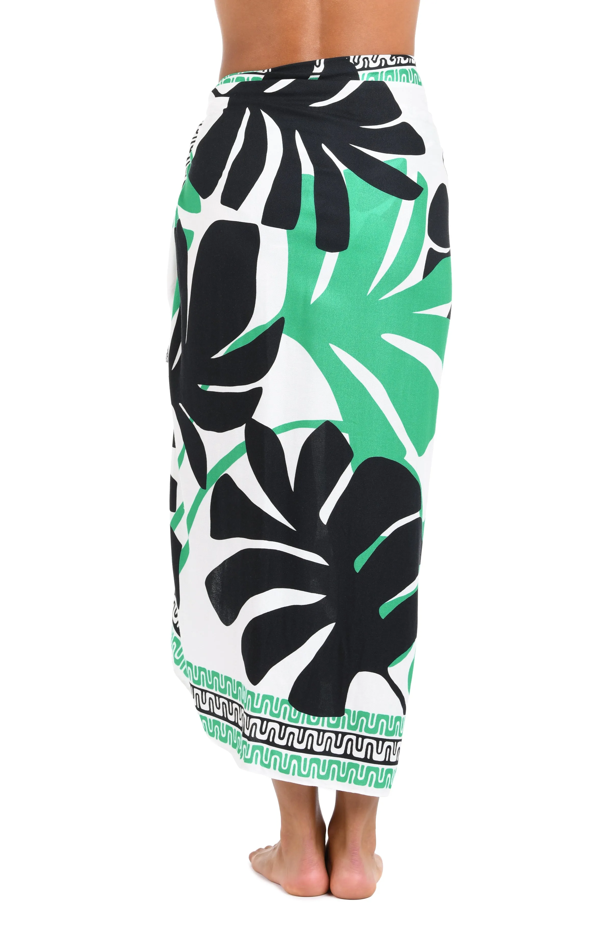 Sunshine 79 Monstera Pareo Wrap - FINAL SALE sold by La Blanca product image thumbnail 2