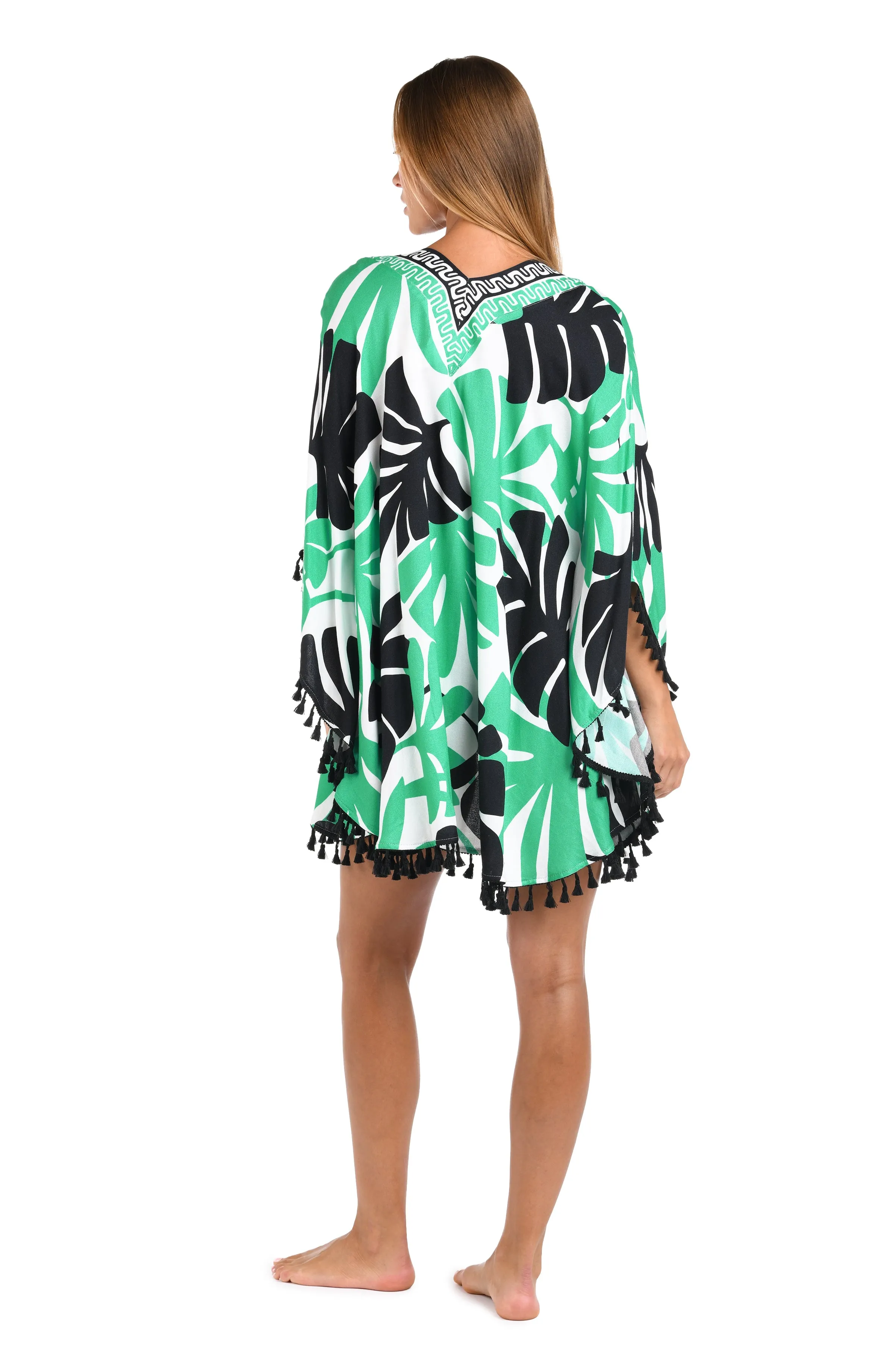 Sunshine 79 Monstera Open Front Kimono - FINAL SALE sold by La Blanca product image thumbnail 5