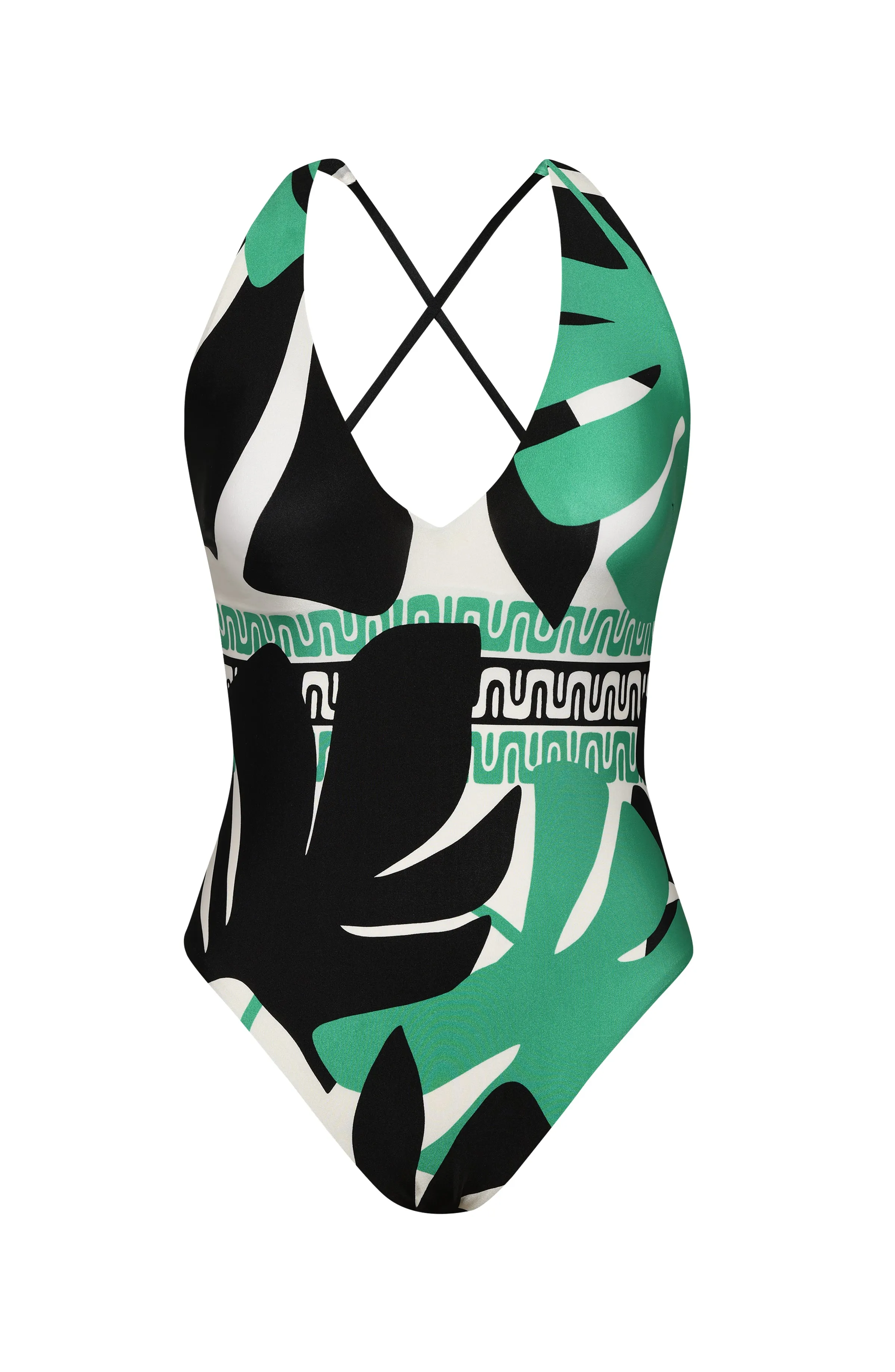 Sunshine 79 Monstera V-Plunge One Piece - FINAL SALE sold by La Blanca product image thumbnail 3