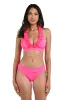 Island Goddess Ruffle Banded Halter Top - Bright Pink sold by La Blanca