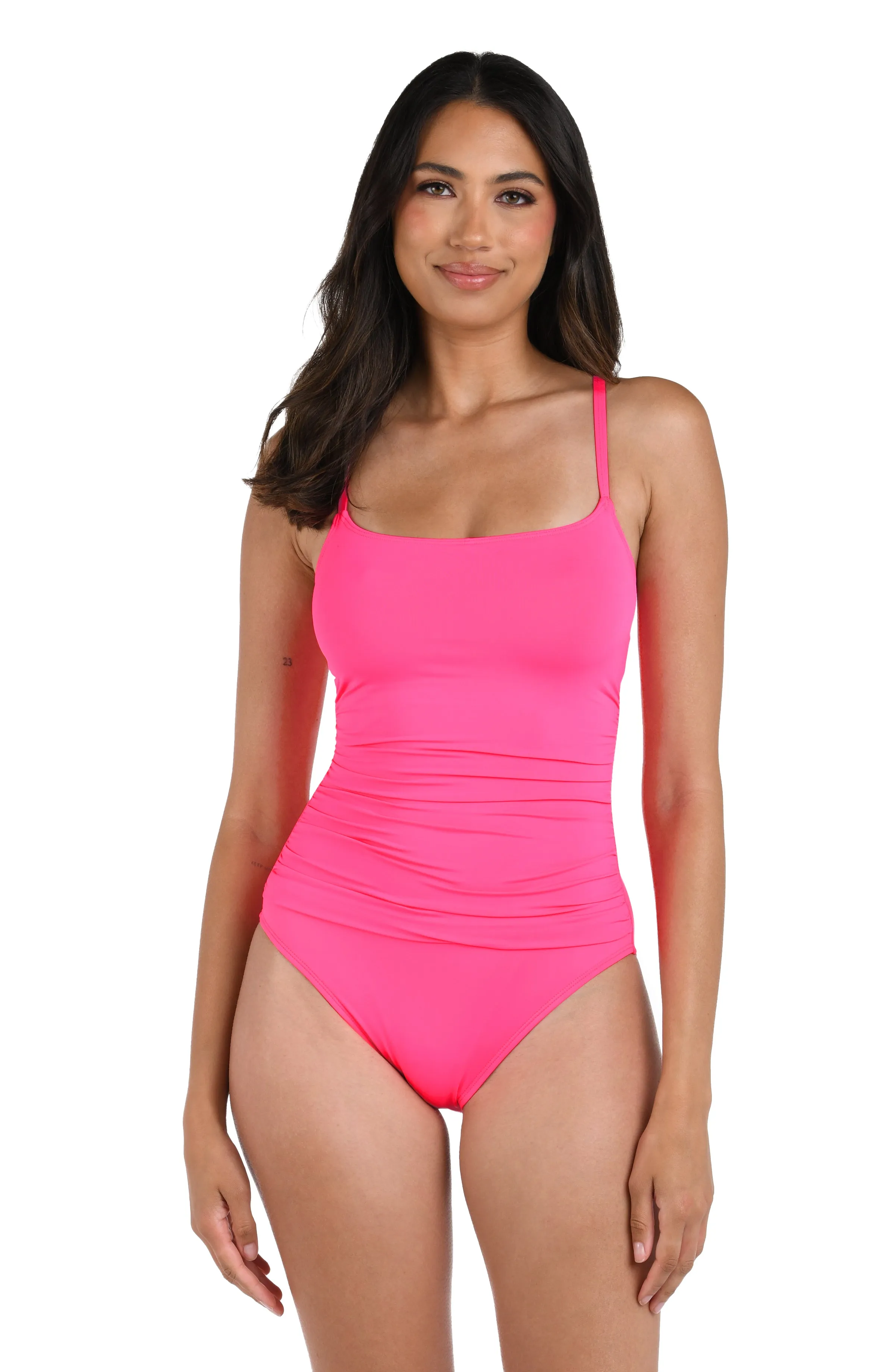 Island Goddess Lingerie One Piece - Bright Pink sold by La Blanca
