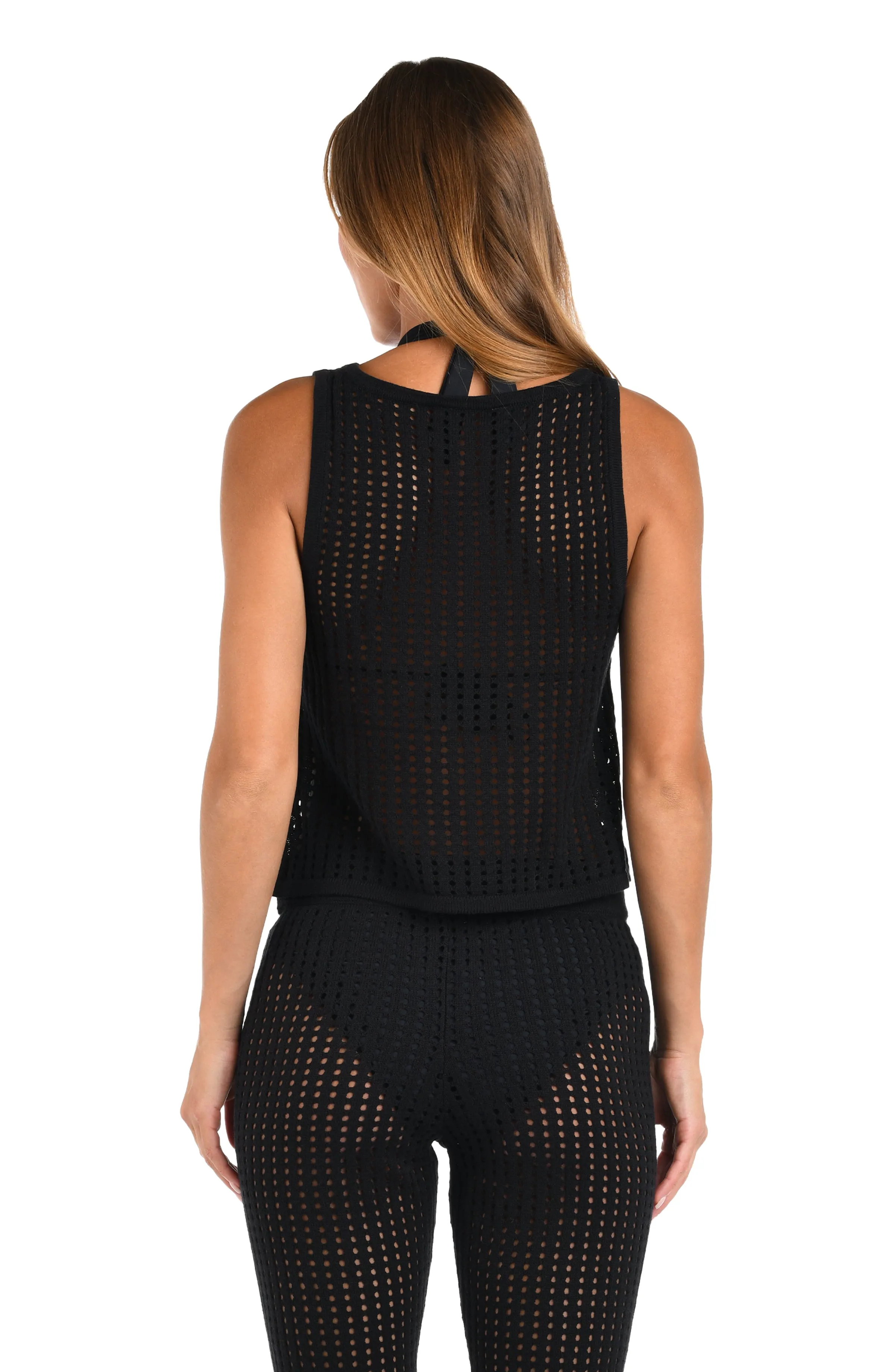 Sunshine 79 Resort Crochet Covers High Neck Tank Top - FINAL SALE sold by La Blanca product image thumbnail 2