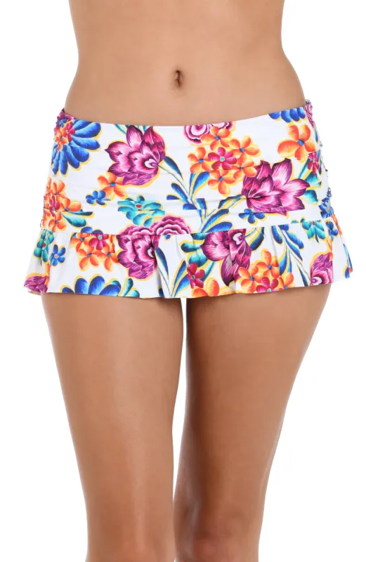Flor De Paradiso Ruffle Skirted Bottom sold by La Blanca