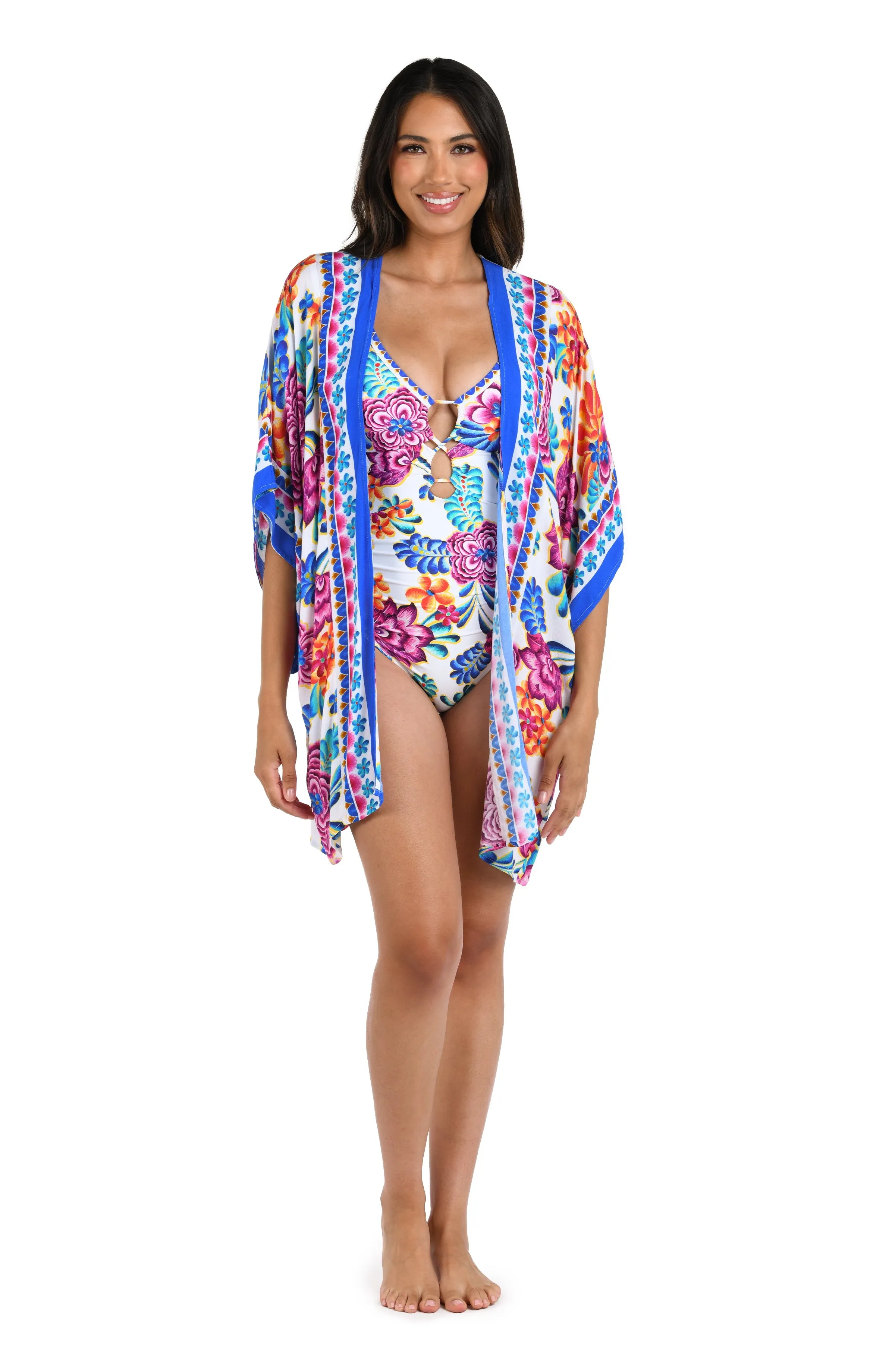 Flor De Paradiso Kimono Cover Up - FINAL SALE sold by La Blanca product image thumbnail 3