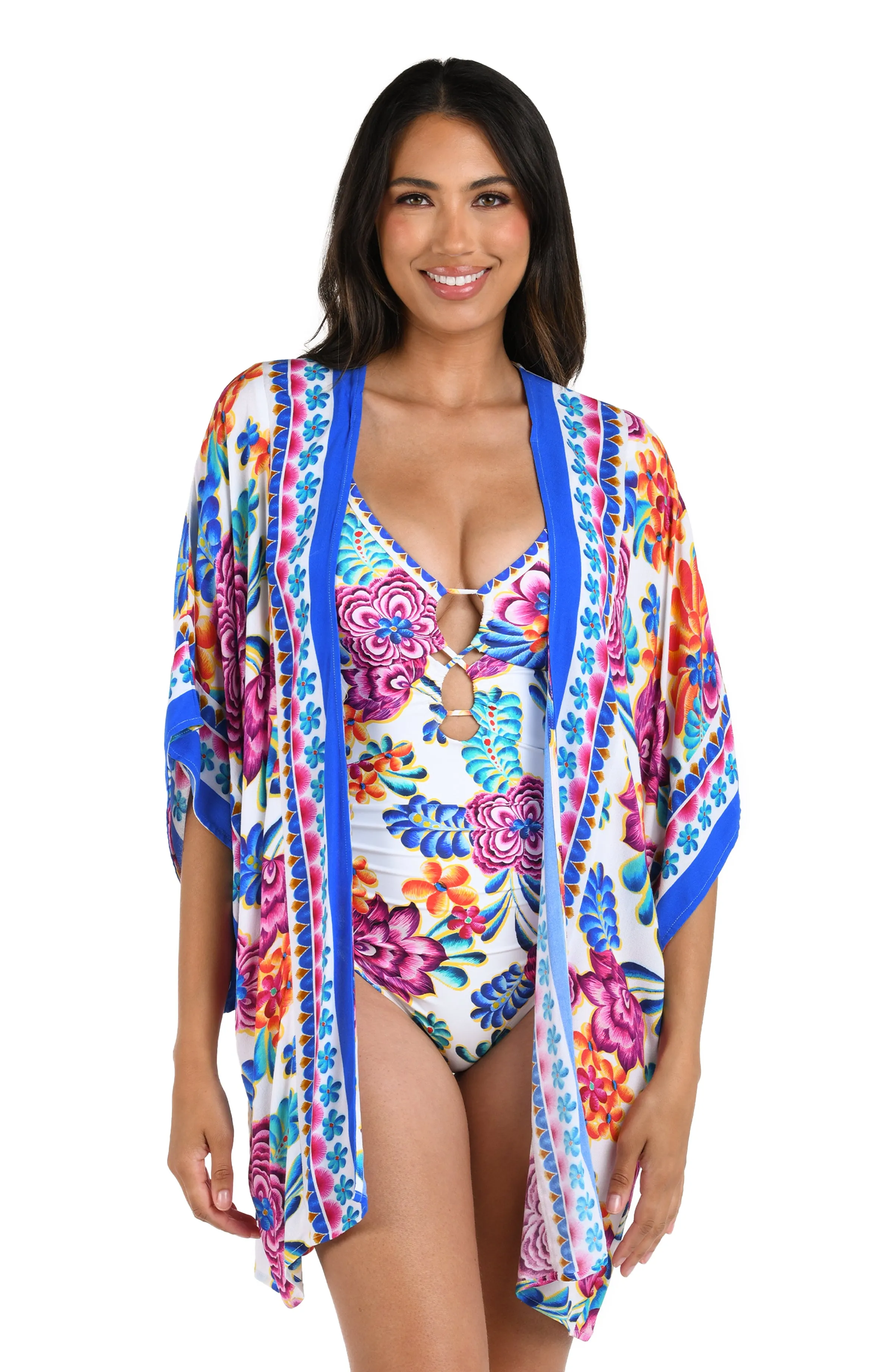 Flor De Paradiso Kimono Cover Up - FINAL SALE sold by La Blanca