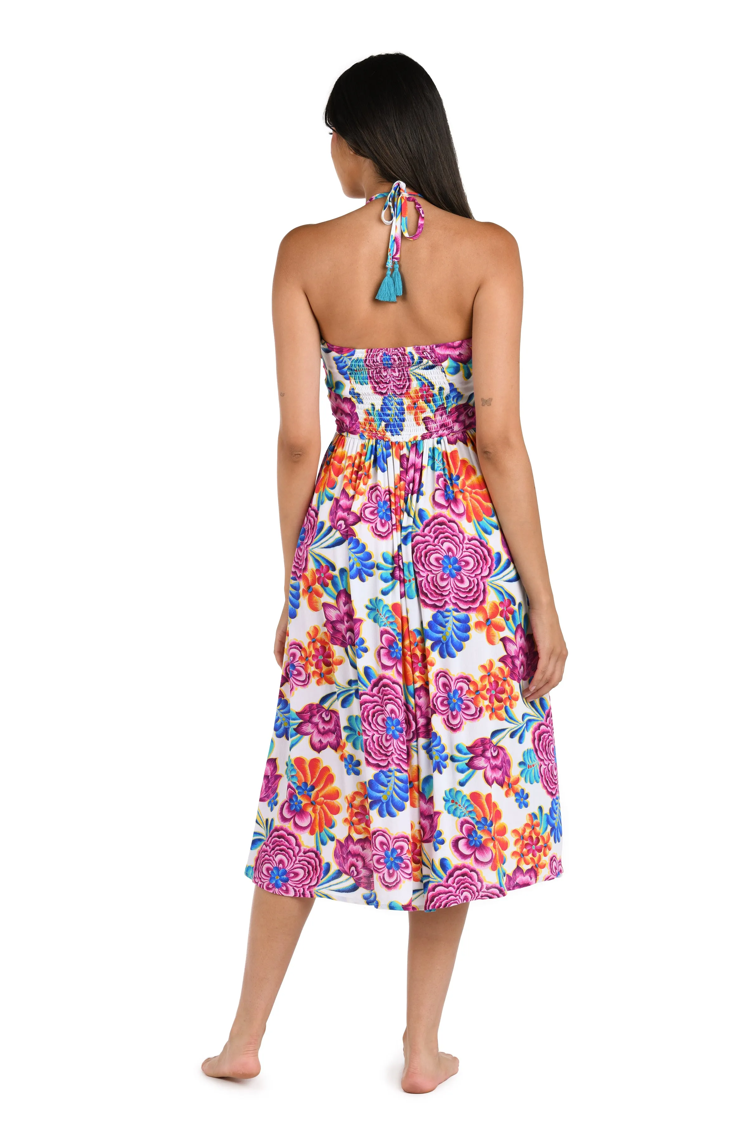 Flor De Paradiso Halter Midi Dress Cover Up - FINAL SALE sold by La Blanca product image thumbnail 2