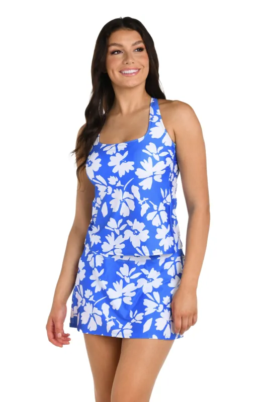24th & Ocean Marseille Floral Square Neck Tankini Top - FINAL SALE sold by La Blanca