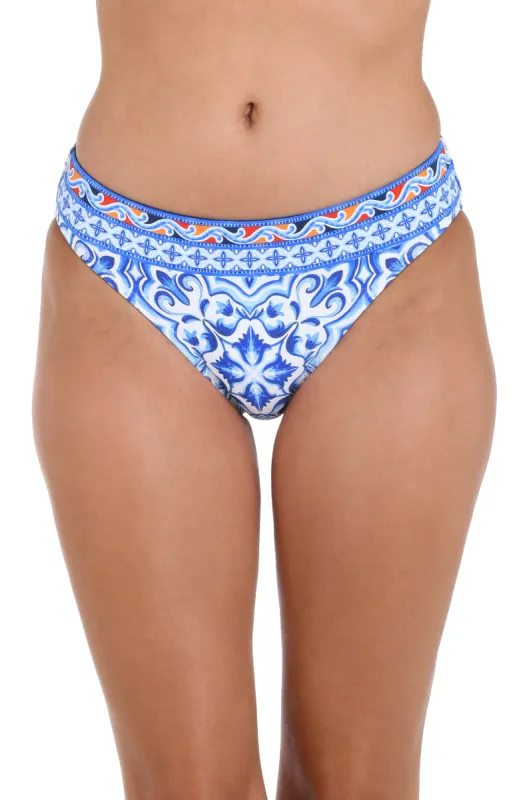 Alboran Sea Banded Hipster Bottom - FINAL SALE sold by La Blanca