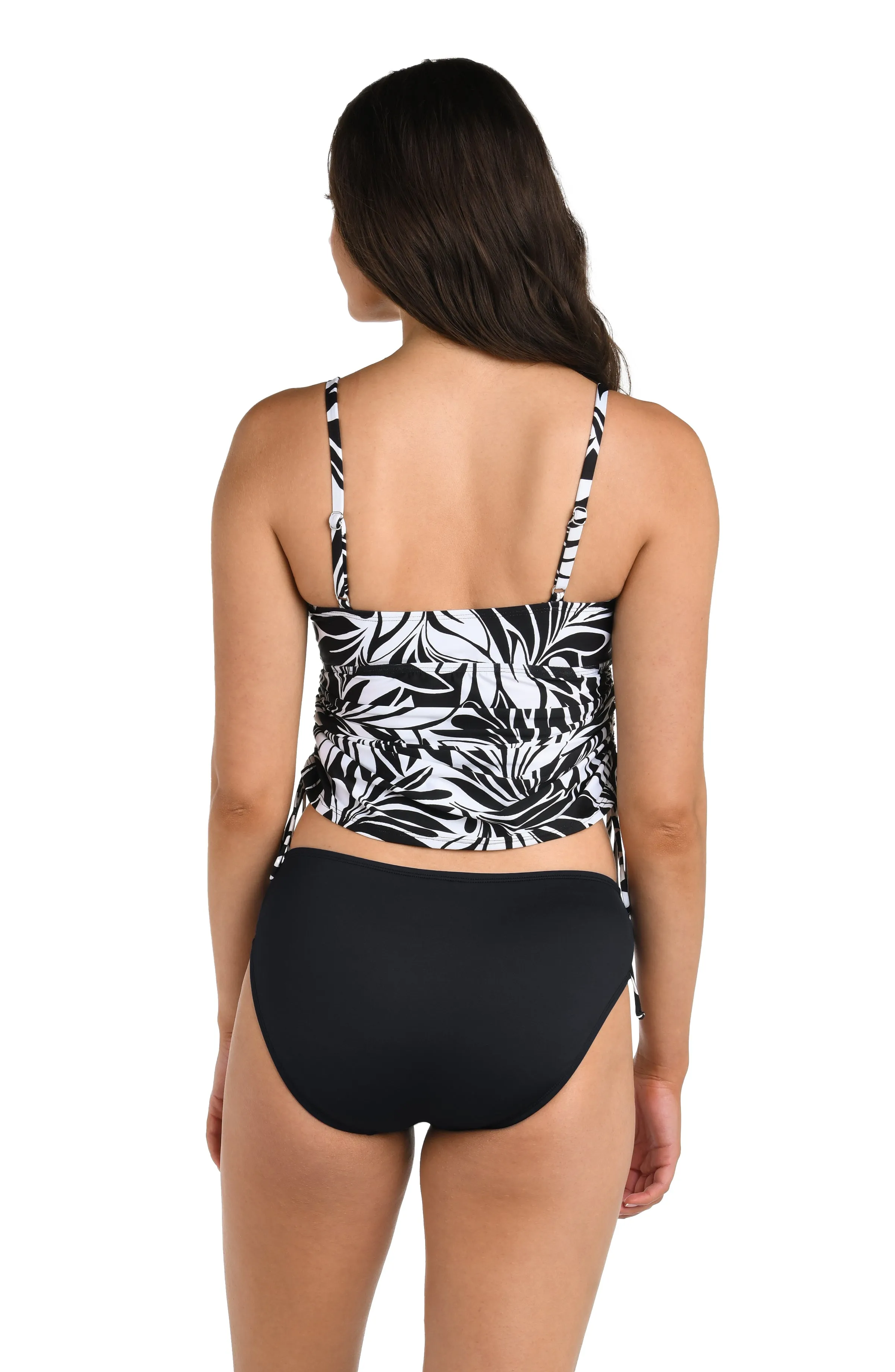 24th & Ocean Floating Palms Side Shirred Tankini Top - FINAL SALE sold by La Blanca product image thumbnail 4