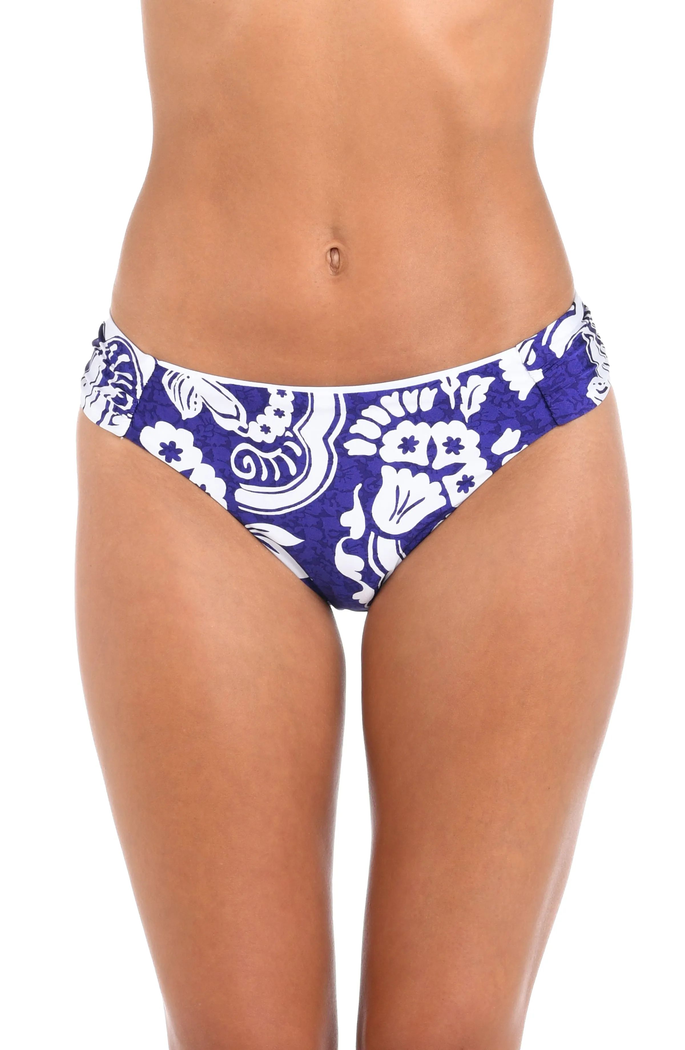 Sunshine 79 Flower Trip Side Shirred Hipster Bottom - FINAL SALE sold by La Blanca