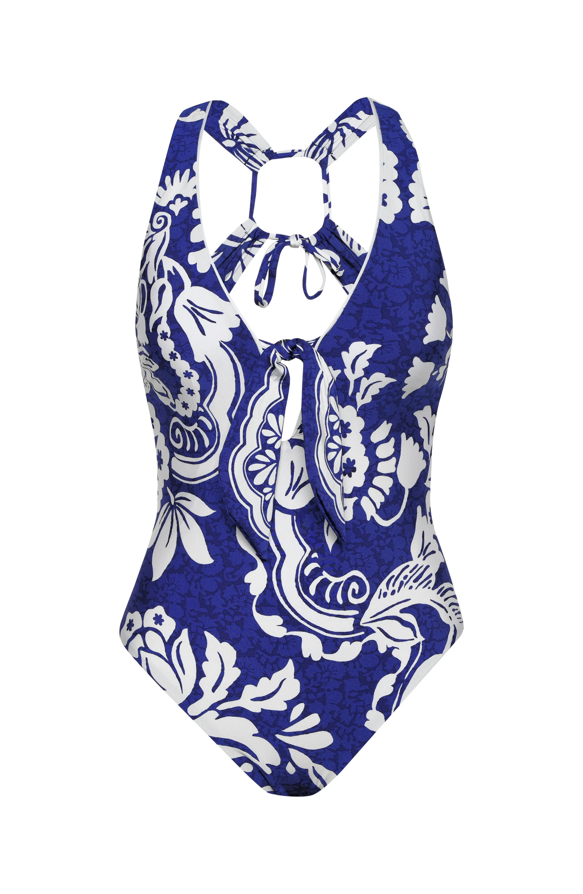 Sunshine 79 Flower Trip Keyhole V-Plunge One Piece - FINAL SALE sold by La Blanca product image thumbnail 3