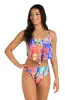 24th & Ocean Prima Paisley Mid Waist Bikini Bottom - FINAL SALE sold by La Blanca