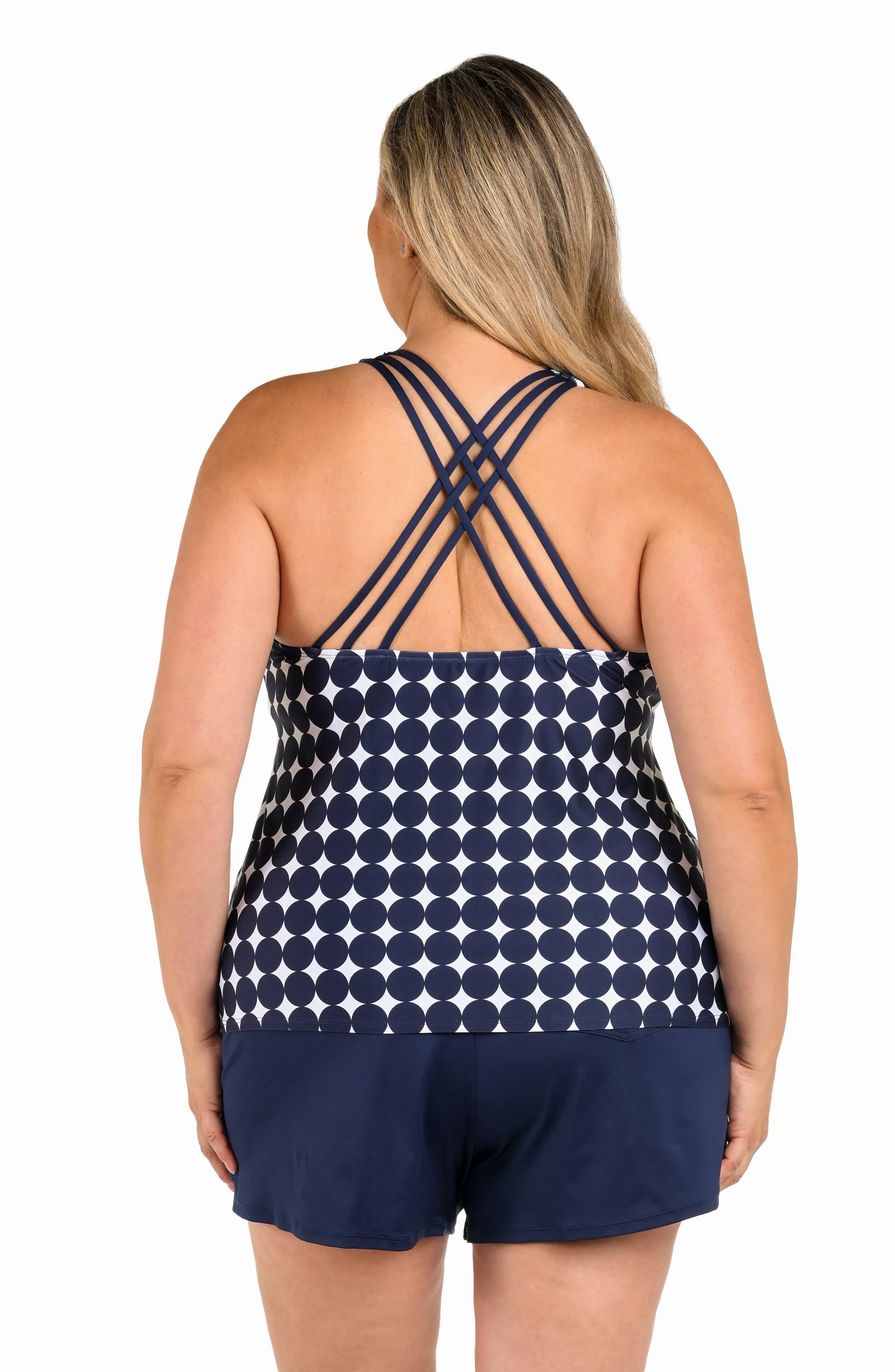 24th & Ocean Mod Illusions Underwire Crossback Tankini Top - FINAL SALE sold by La Blanca product image thumbnail 4