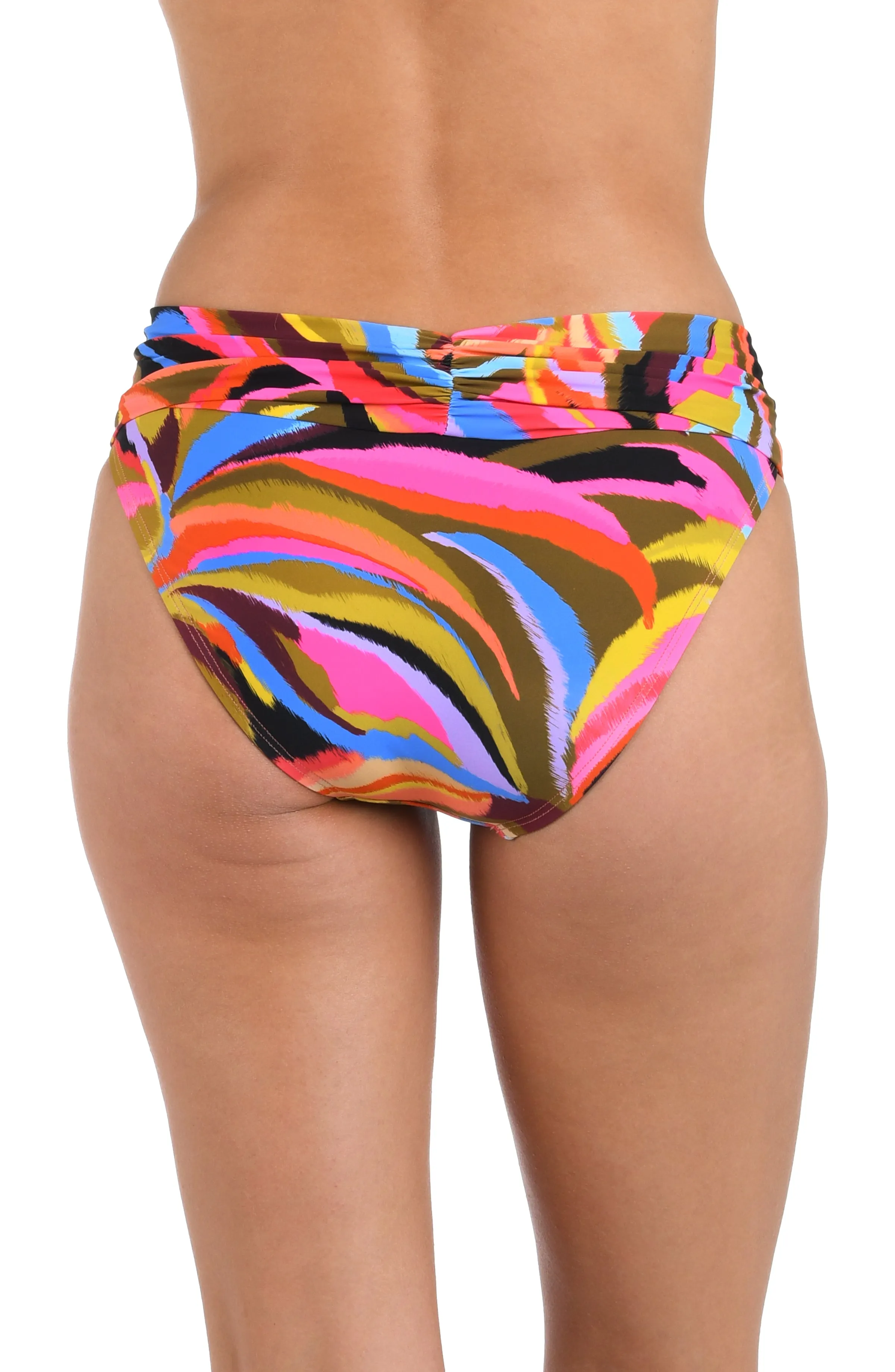 Tropic Waves Shirred Band Hipster Bottom - FINAL SALE sold by La Blanca product image thumbnail 2