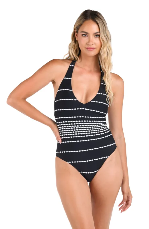 City Lights Soft Strap Over the Shoulder One Piece sold by La Blanca