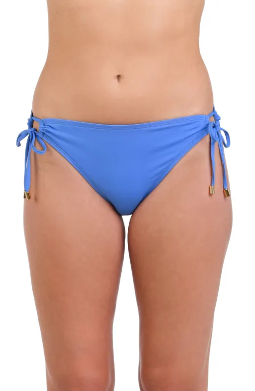 Island Goddess Side Tie Hipster Bottom - Chambray sold by La Blanca