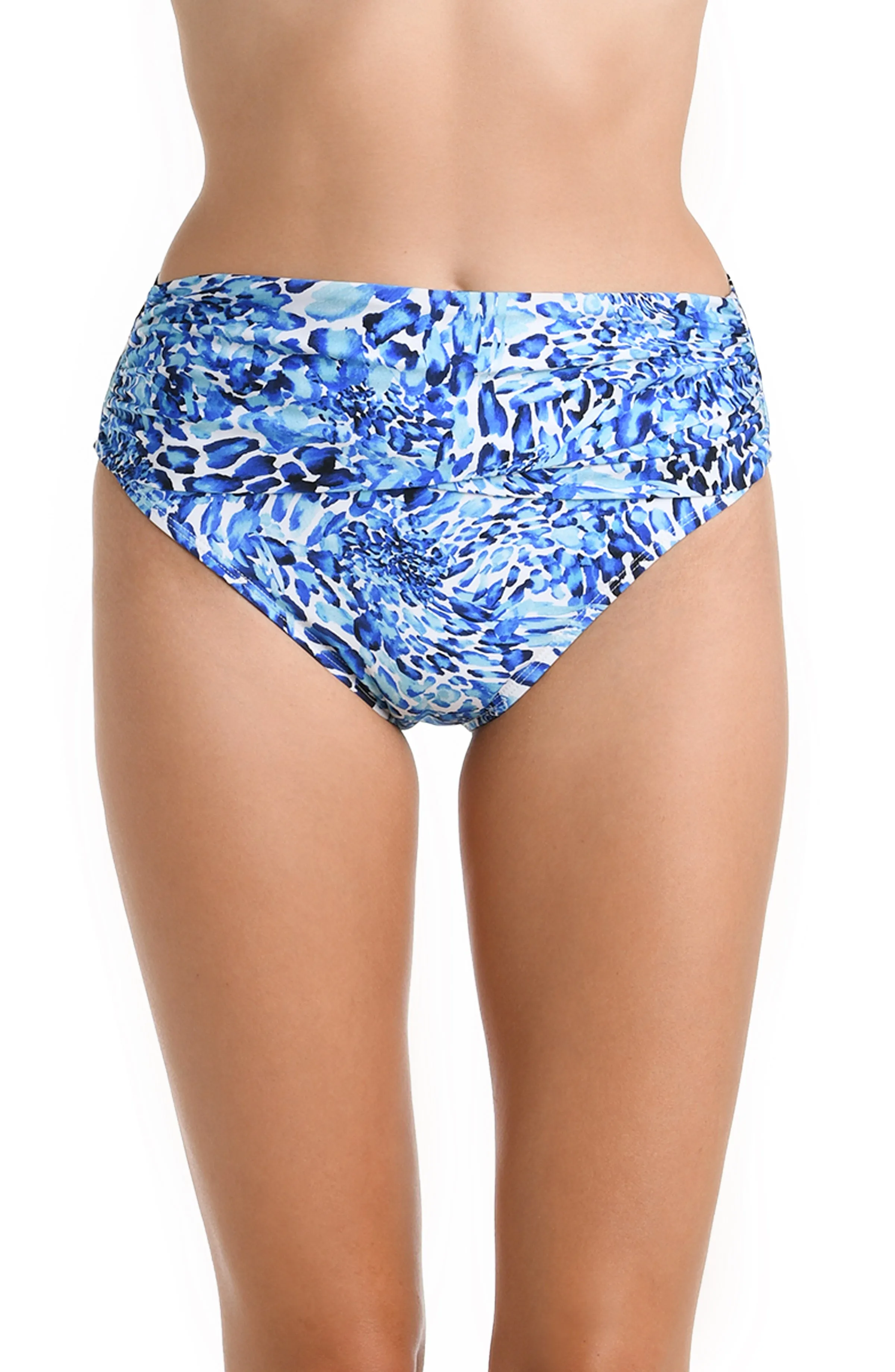 Aquatic Nature Mid-Waist Sash Band Bottom sold by La Blanca
