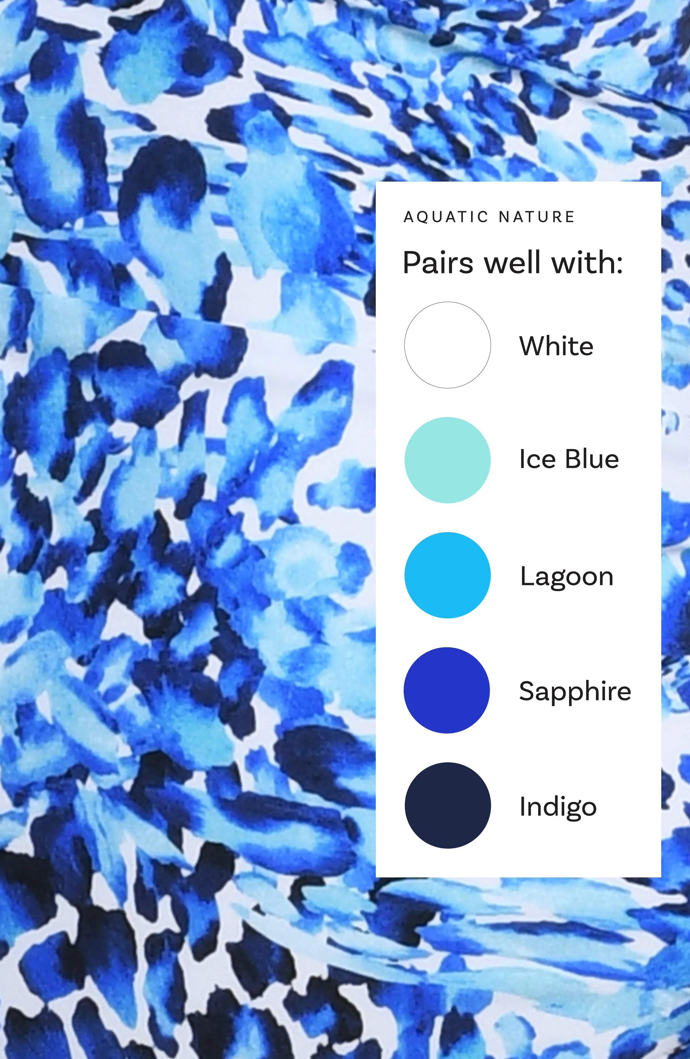 Aquatic Nature Mid-Waist Sash Band Bottom sold by La Blanca product image thumbnail 4