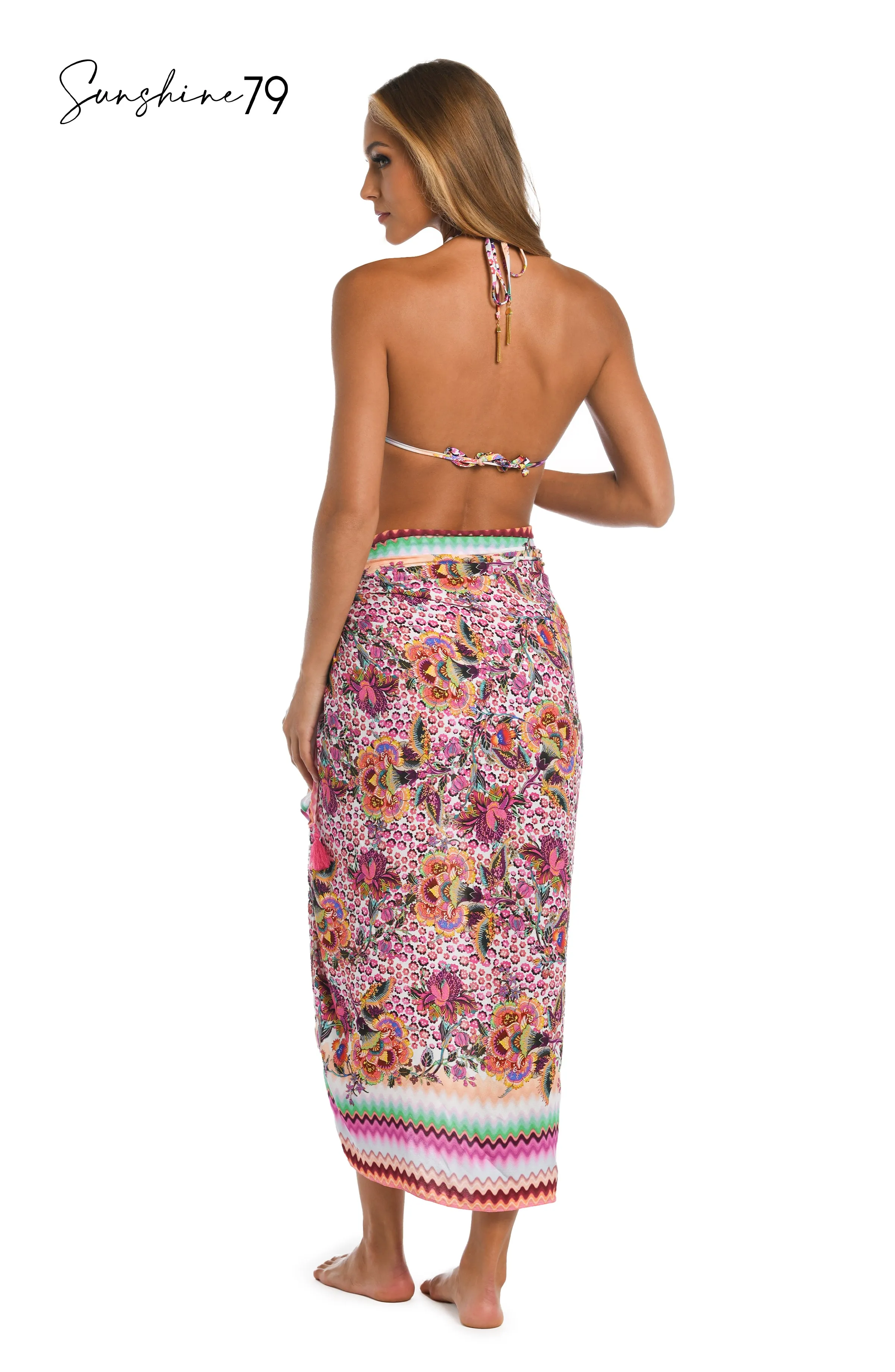 Sunshine 79 Flora Festival Pareo Wrap Cover Up - FINAL SALE sold by La Blanca product image thumbnail 4