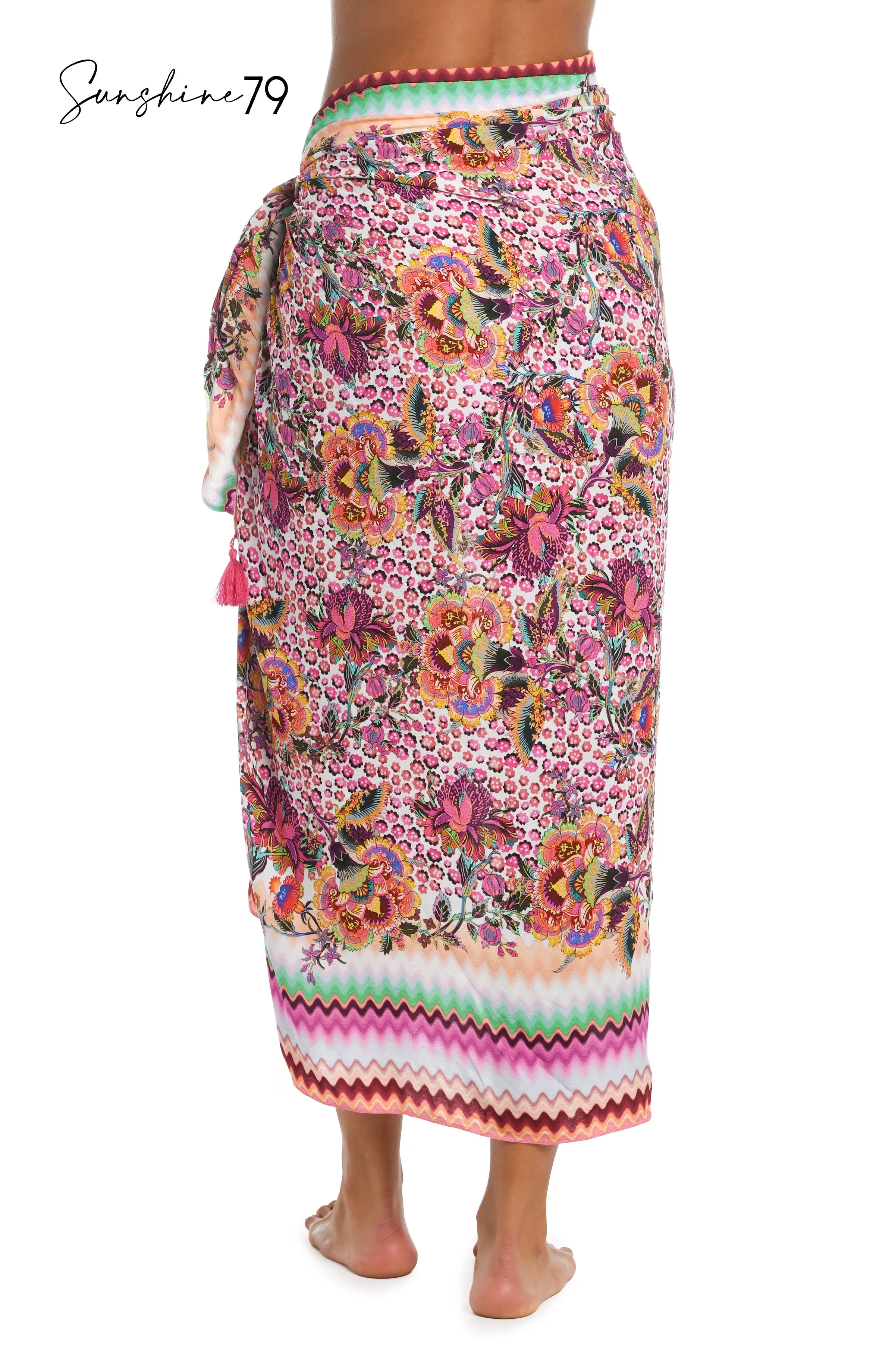 Sunshine 79 Flora Festival Pareo Wrap Cover Up - FINAL SALE sold by La Blanca product image thumbnail 2