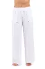 Delphine Coast Beach Pant Cover Up - White sold by La Blanca