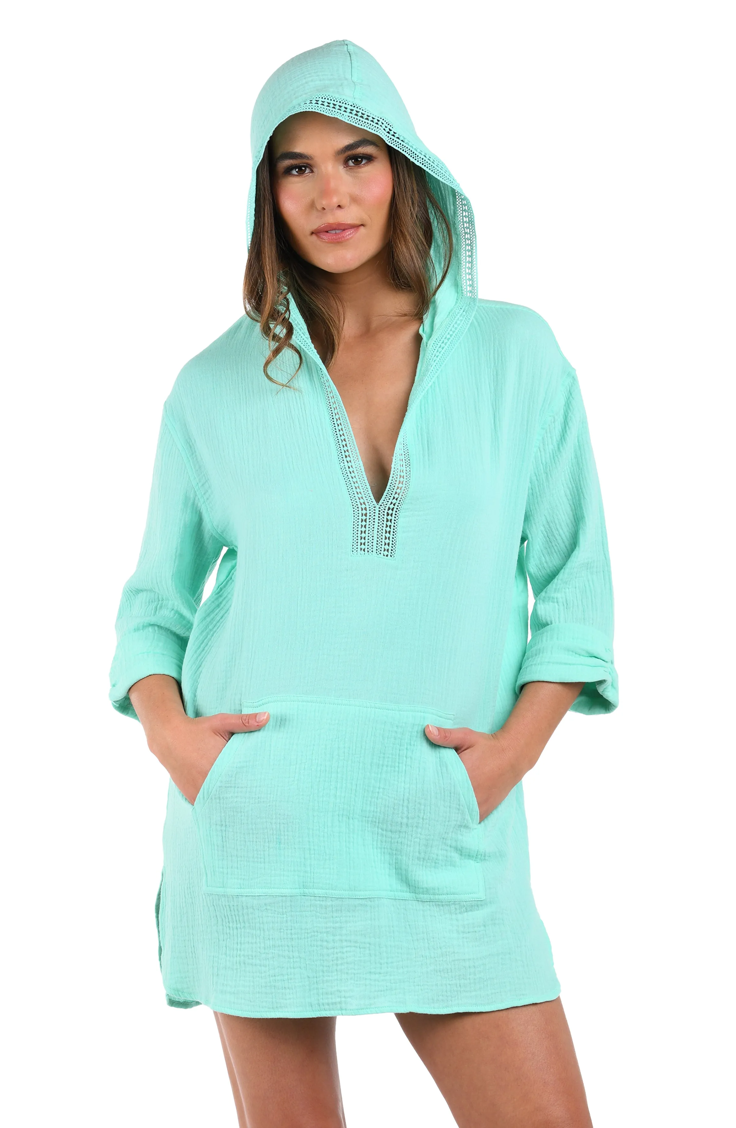 Seaside Covers Hoodie - Seabreeze sold by La Blanca product image thumbnail 5