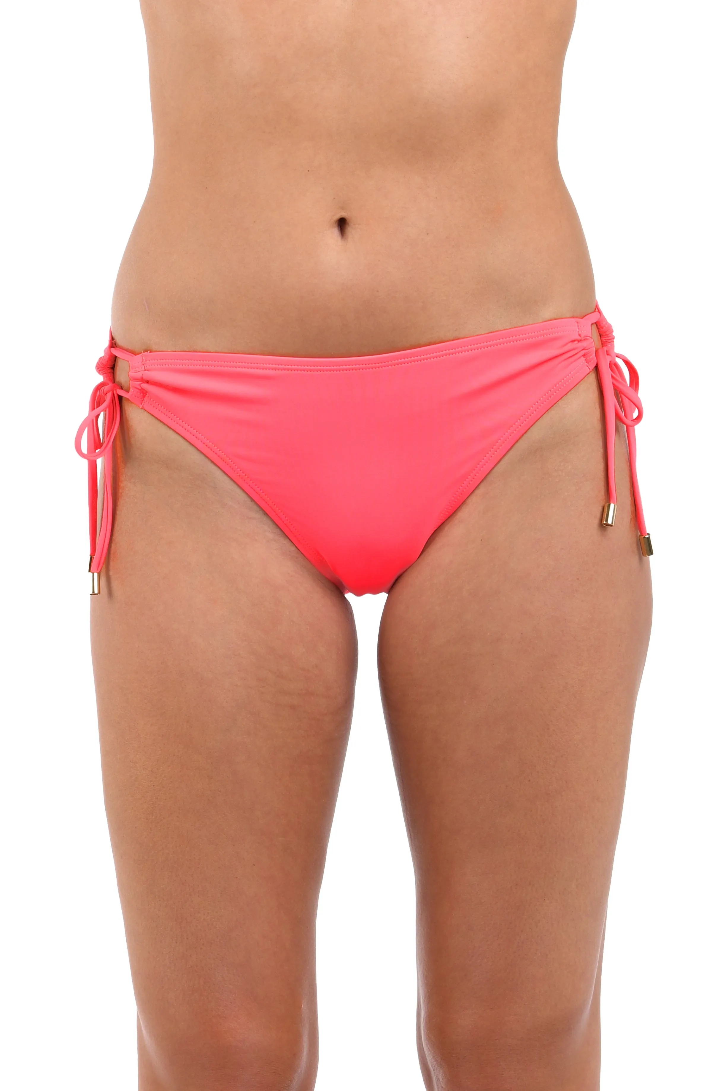 Island Goddess Side Tie Hipster Bottom - Coral Reef sold by La Blanca