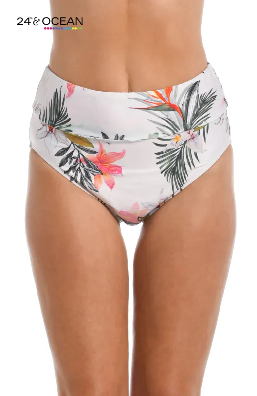 24th & Ocean Tahiti Skies High Waist Bottom sold by La Blanca