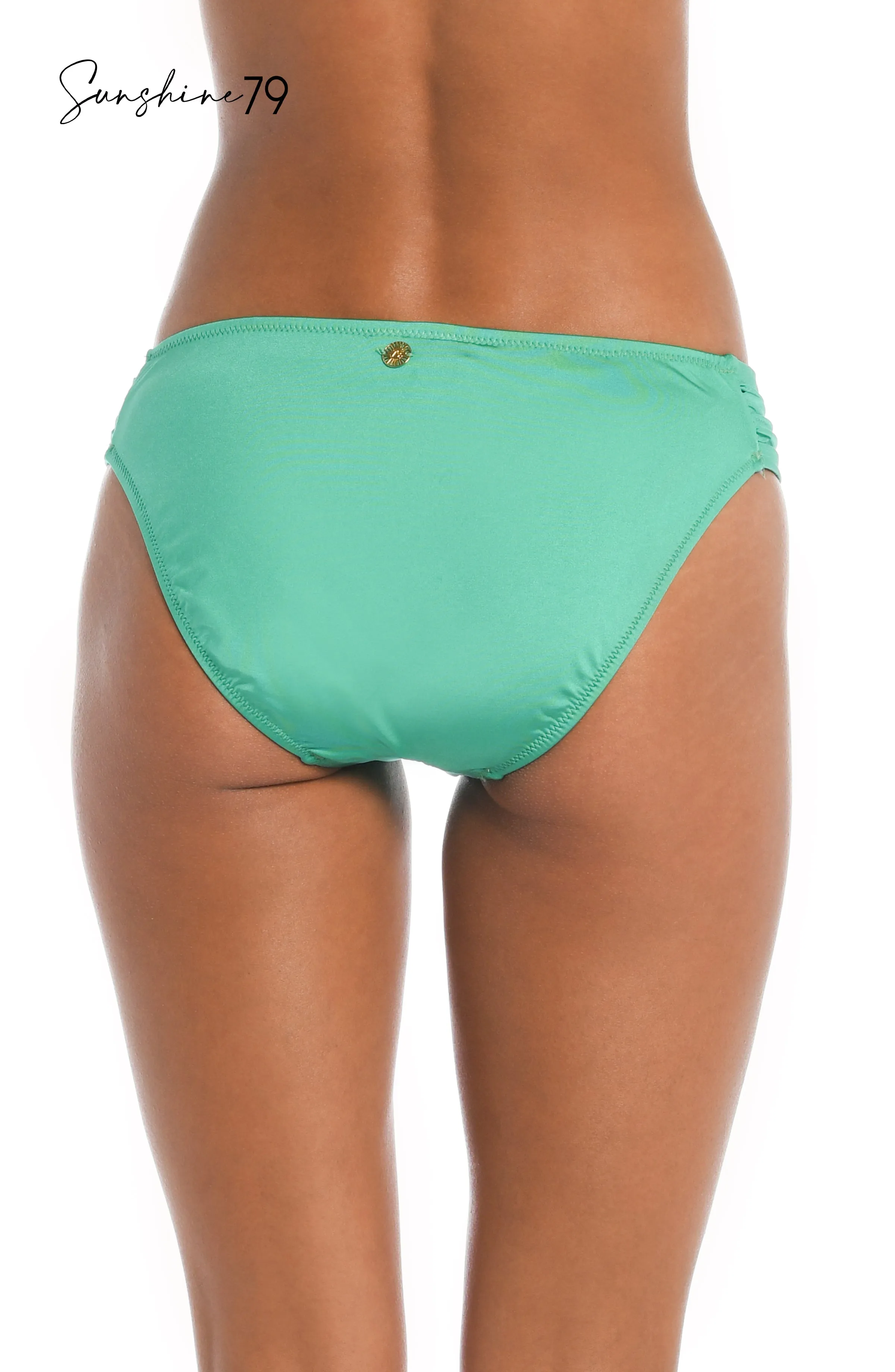 Sunshine 79 Sunshine Solids Side Shirred Hipster Bottom - Seagreen sold by La Blanca product image thumbnail 2