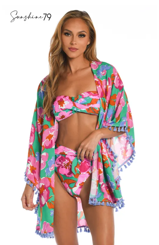Sunshine 79 Summer Of Love Open Front Kimono sold by La Blanca