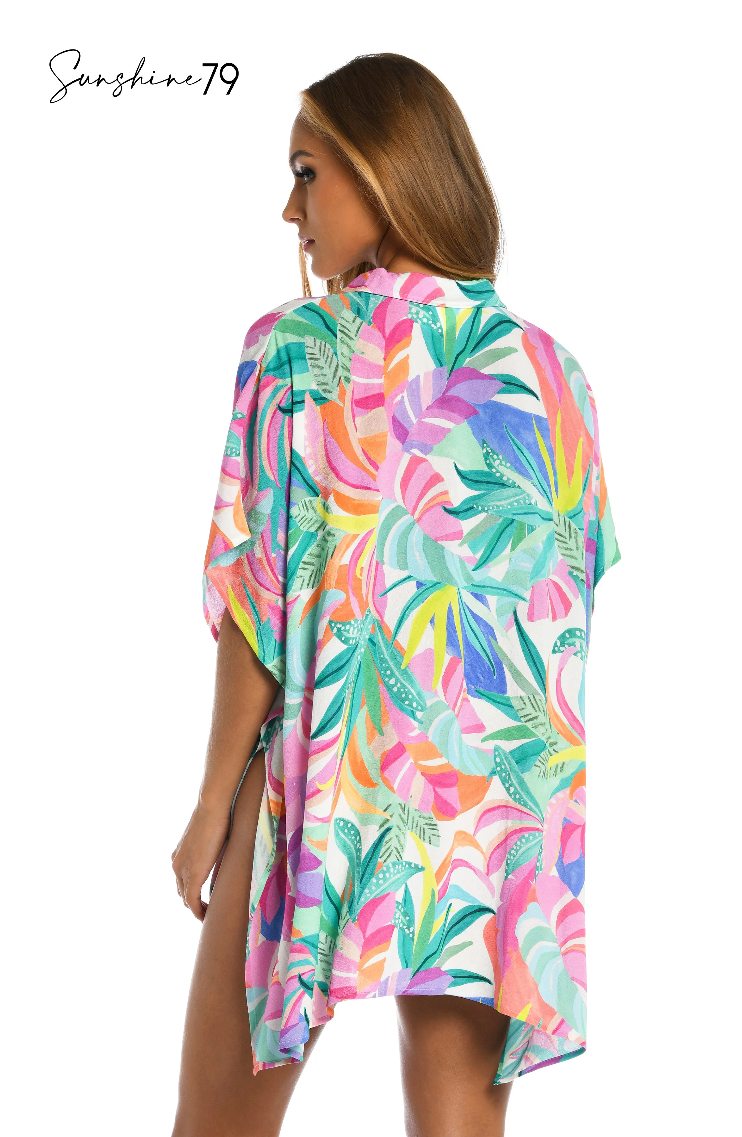 Sunshine 79 Fantasy Vacation Resort Button Down Shirt Cover Up sold by La Blanca product image thumbnail 4