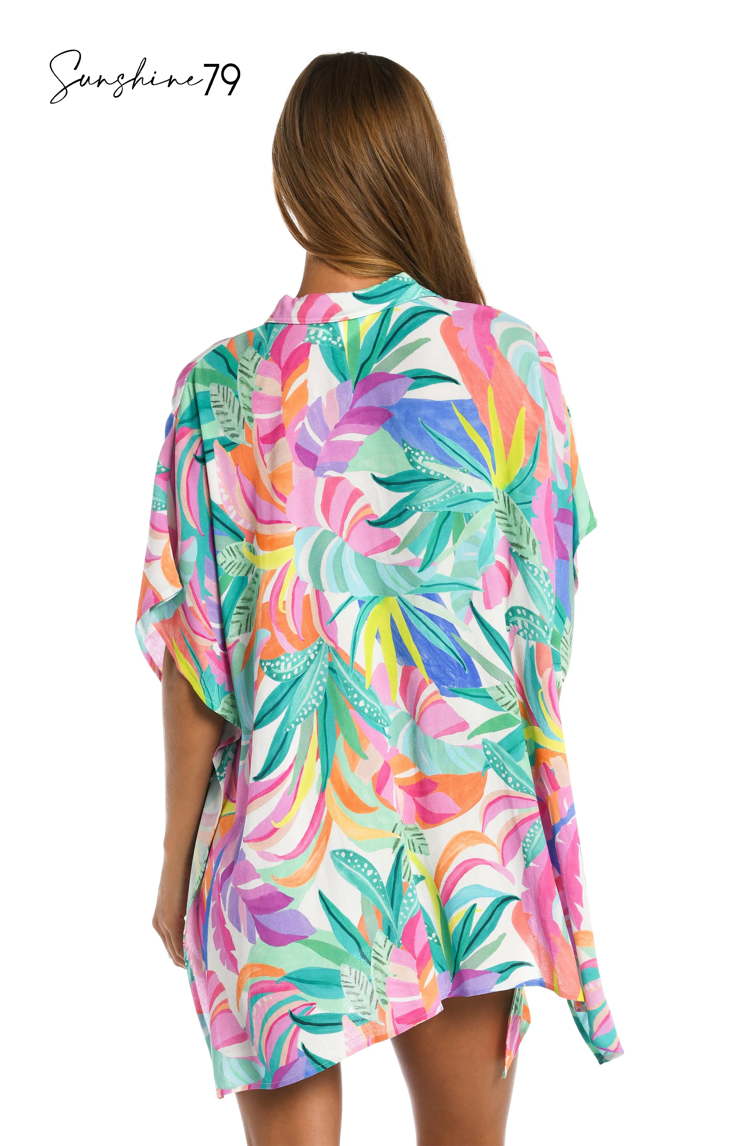 Sunshine 79 Fantasy Vacation Resort Button Down Shirt Cover Up sold by La Blanca product image thumbnail 2