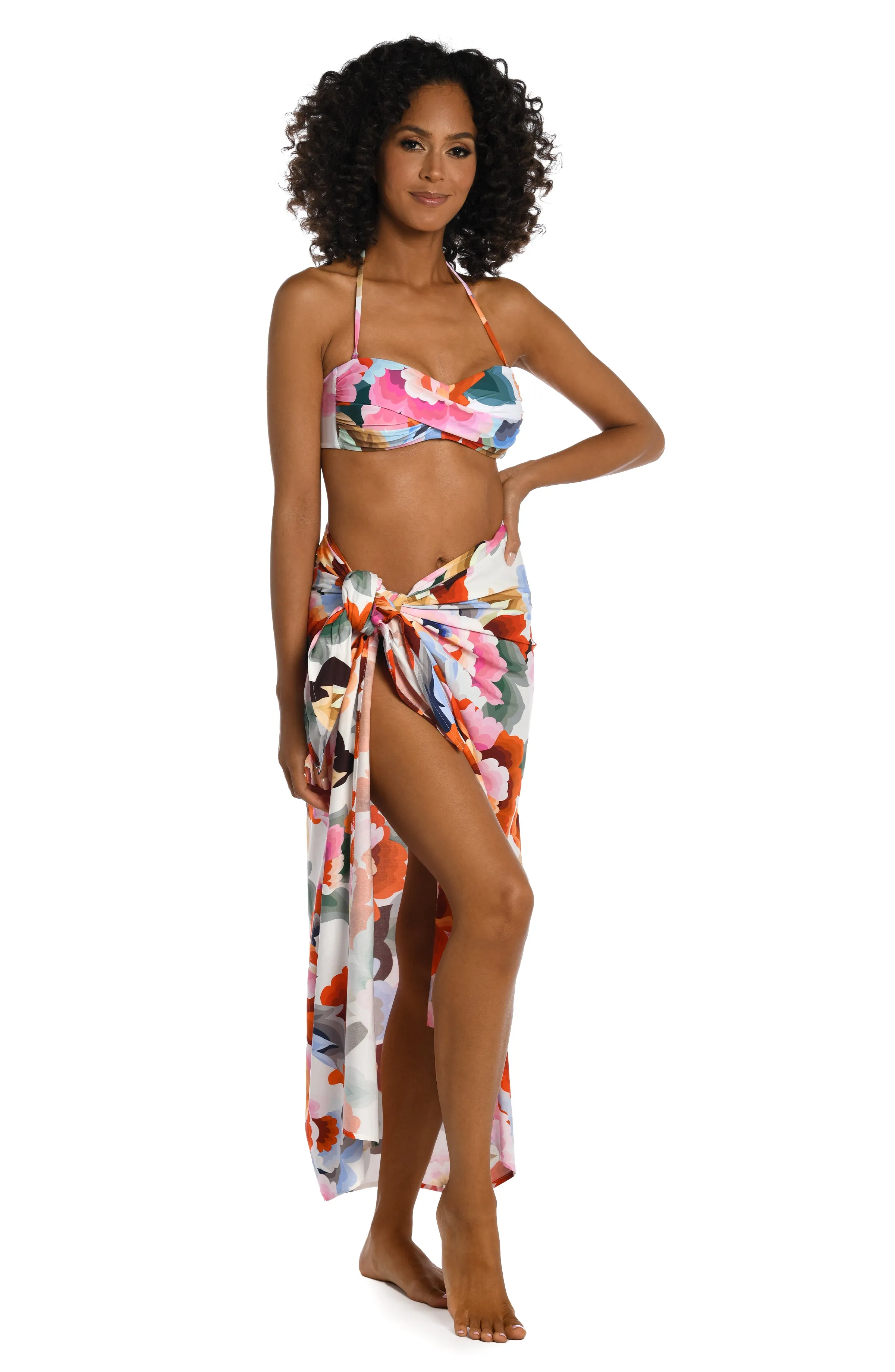 Floral Rhythm Pareo Wrap sold by La Blanca product image thumbnail 4