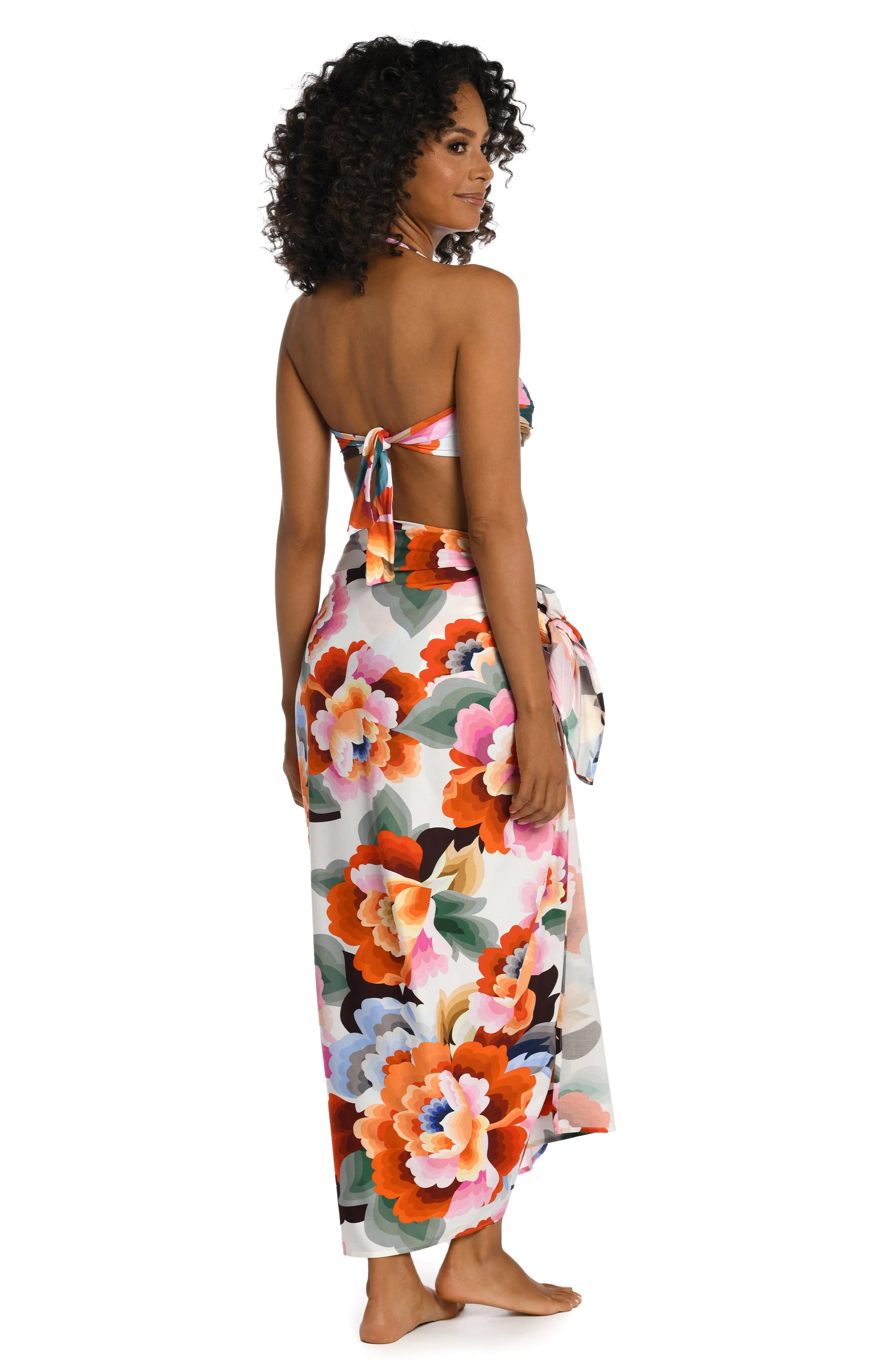 Floral Rhythm Pareo Wrap sold by La Blanca product image thumbnail 5