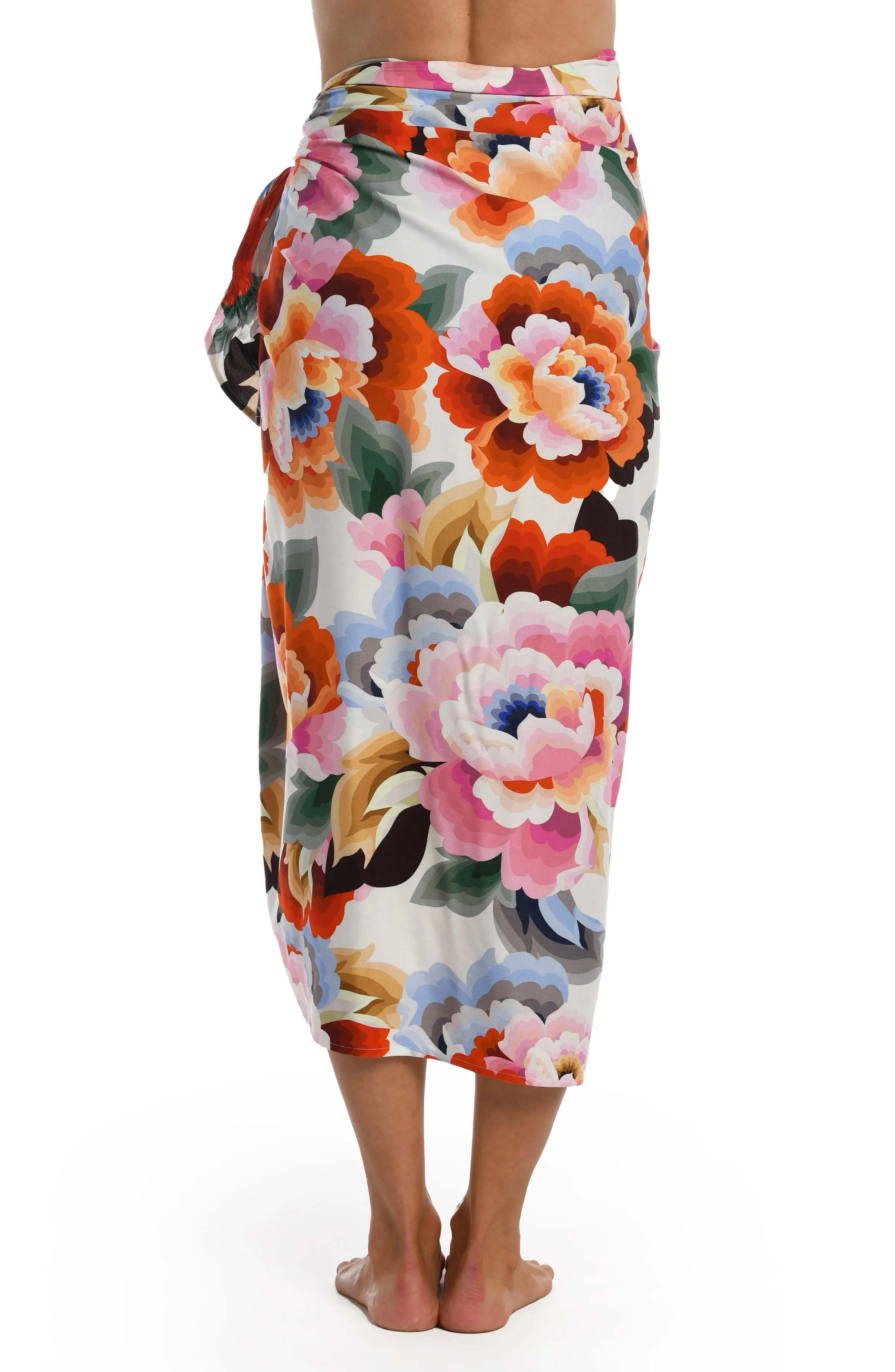 Floral Rhythm Pareo Wrap sold by La Blanca product image thumbnail 2