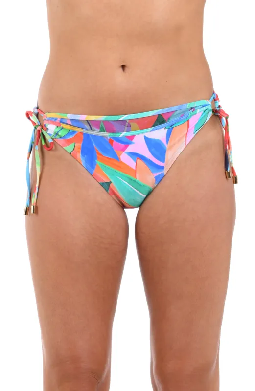 Tropi-flage Side Tie Hipster Bottom - FINAL SALE sold by La Blanca