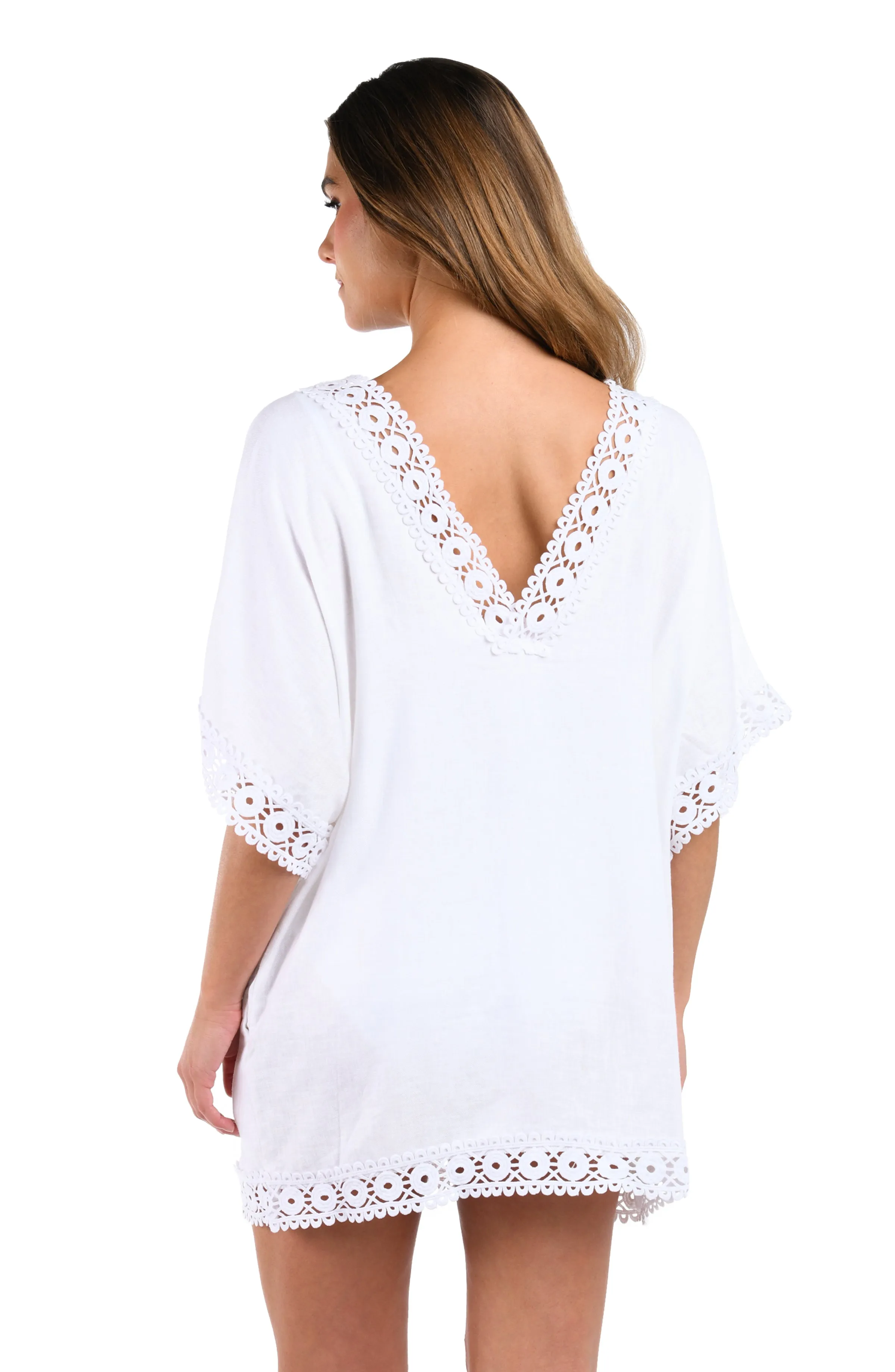 Lakeside Linen Short Sleeve Tunic sold by La Blanca product image thumbnail 2