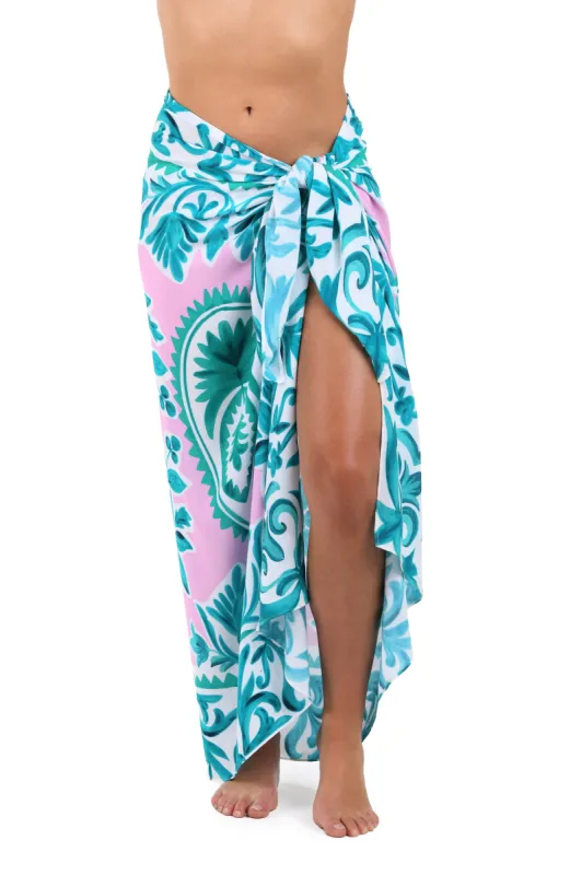 Opulent Palm Pareo Wrap Cover Up - FINAL SALE made by La Blanca