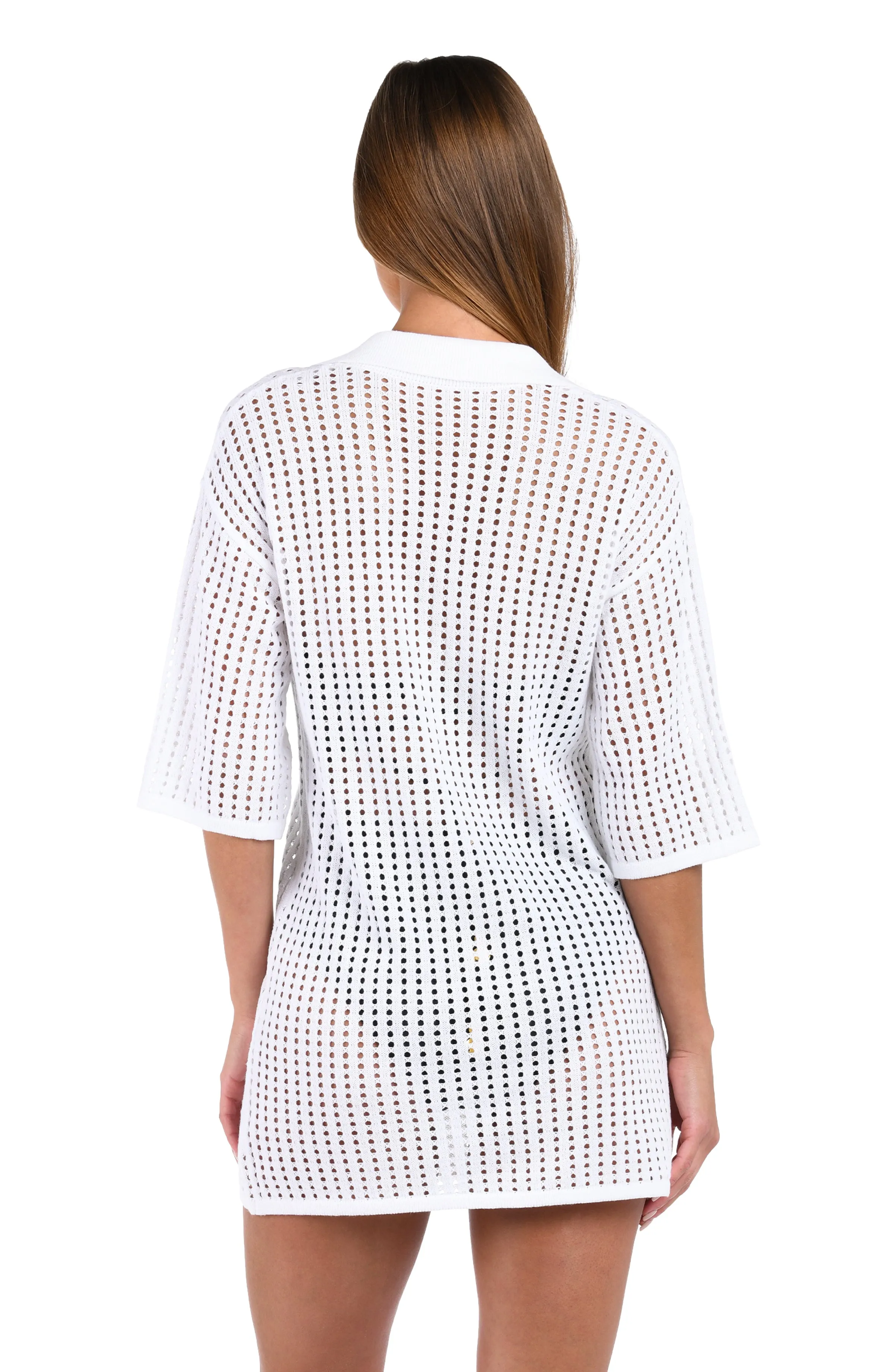 Sunshine 79 Resort Crochet Covers V-Neck Tunic - FINAL SALE sold by La Blanca product image thumbnail 2