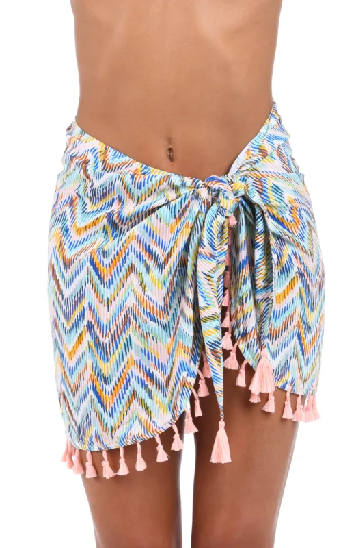 Sunshine 79 Soul Wave Short Pareo Wrap sold by La Blanca