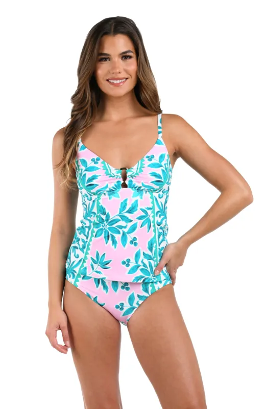 Opulent Palm Over The Shoulder Tankini Top - FINAL SALE sold by La Blanca