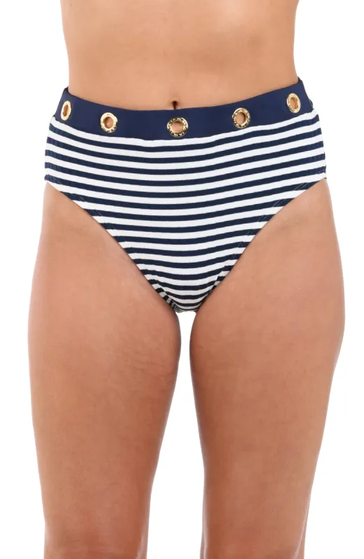 Set Sail High-Waist Bottom - FINAL SALE made by La Blanca